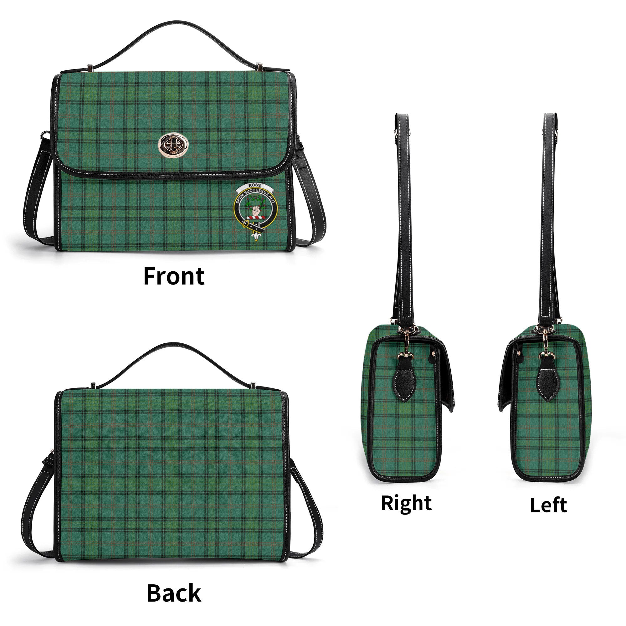 Ross Hunting Ancient Tartan Crest Satchel Bag