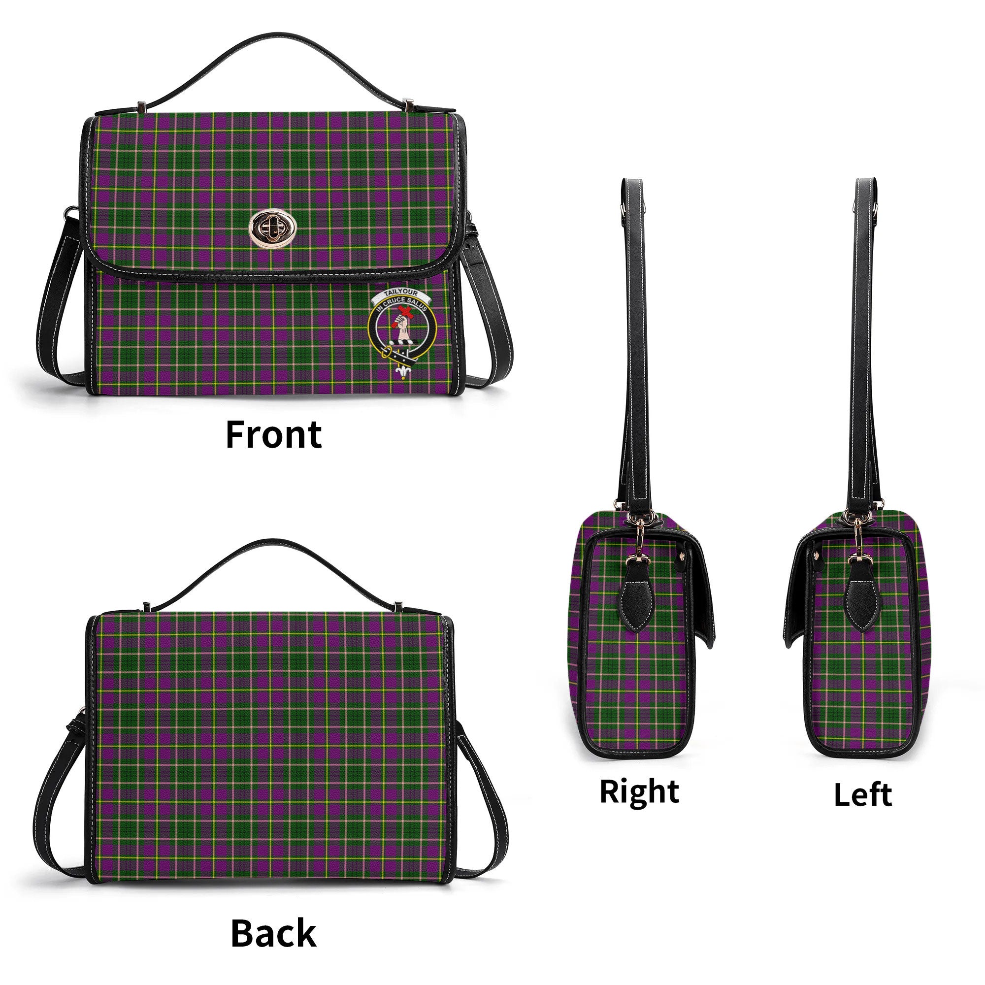 Tailyour (or Taylor) Tartan Crest Satchel Bag