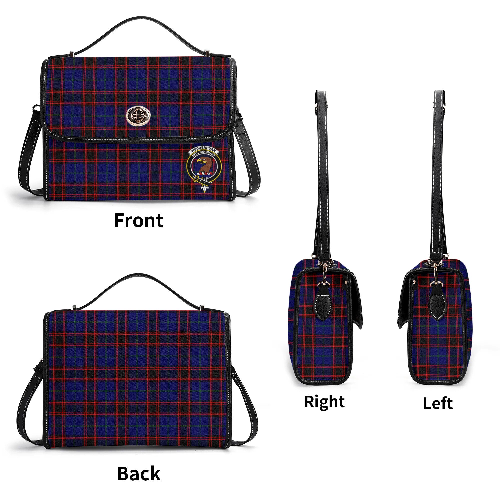 Wedderburn Tartan Crest Satchel Bag