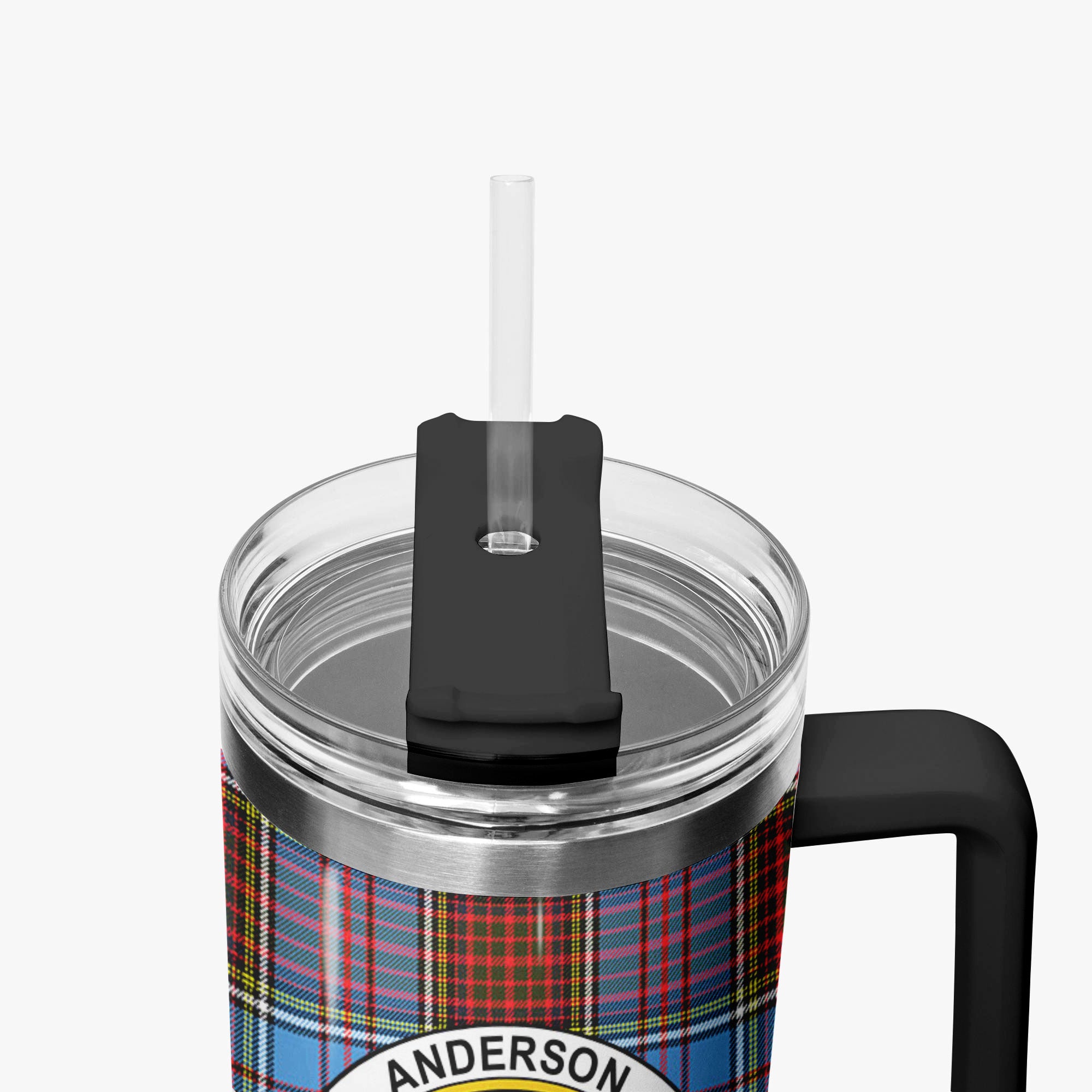 Anderson Modern Tartan Crest 40 oz Insulated Tumbler with Handle