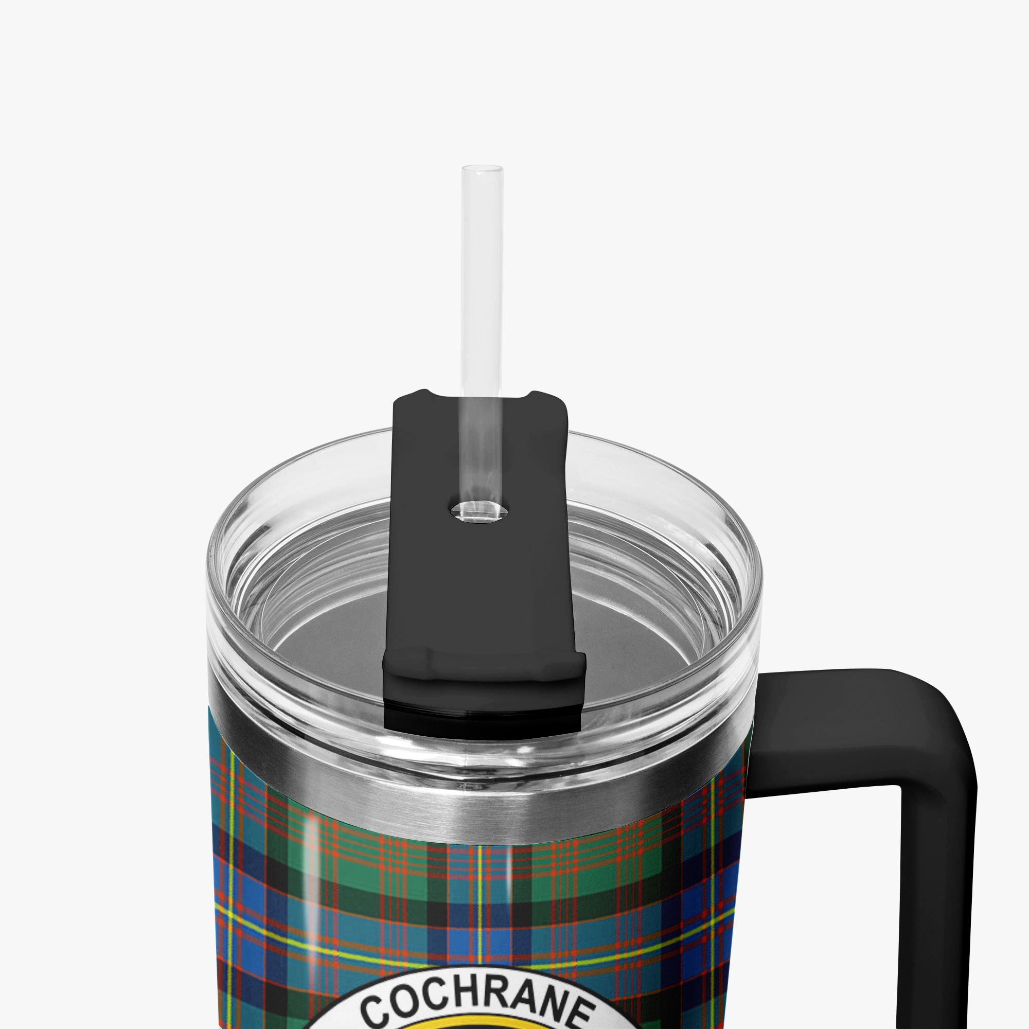 Cochrane Ancient Tartan Crest 40 oz Insulated Tumbler with Handle