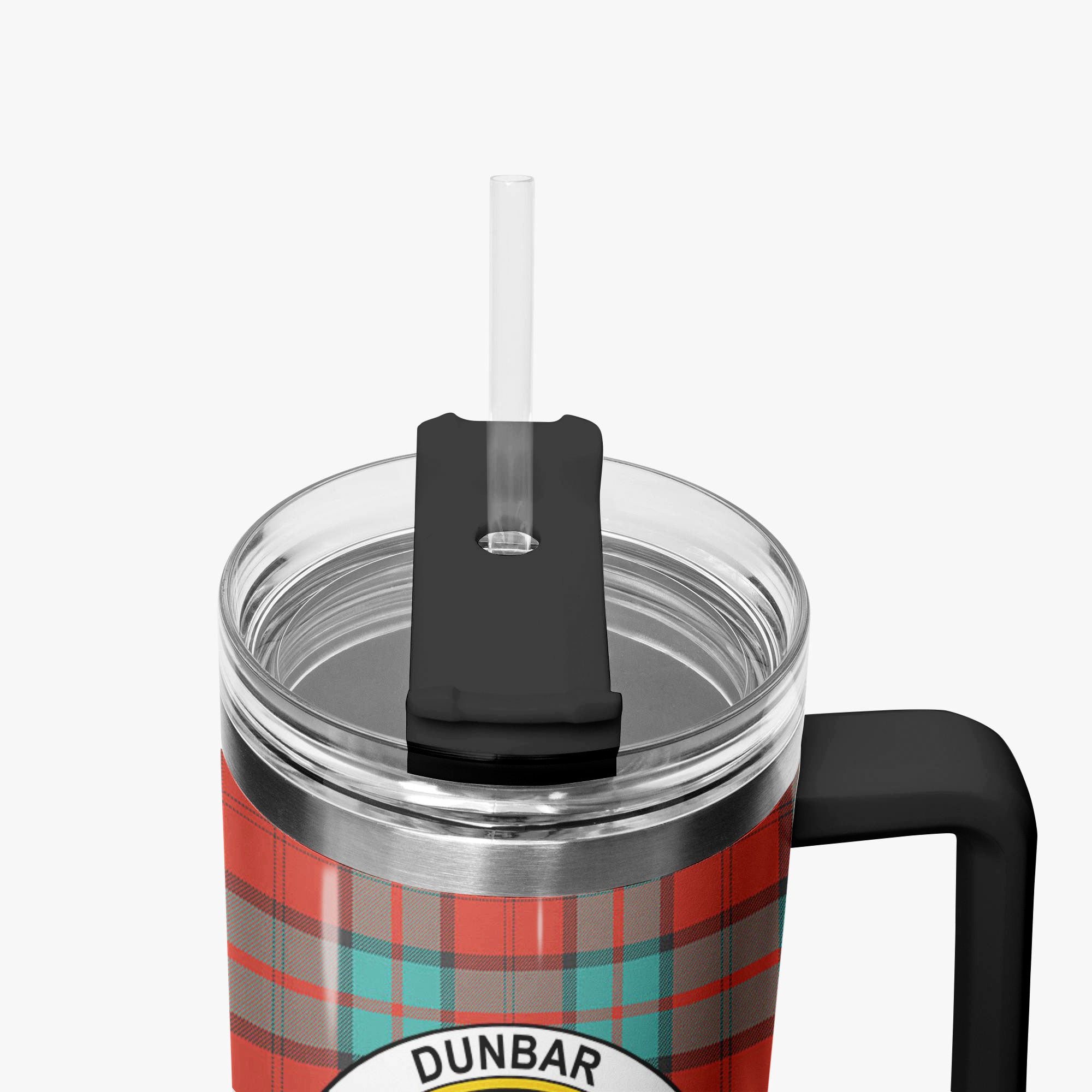 Dunbar Ancient Tartan Crest 40 oz Insulated Tumbler with Handle
