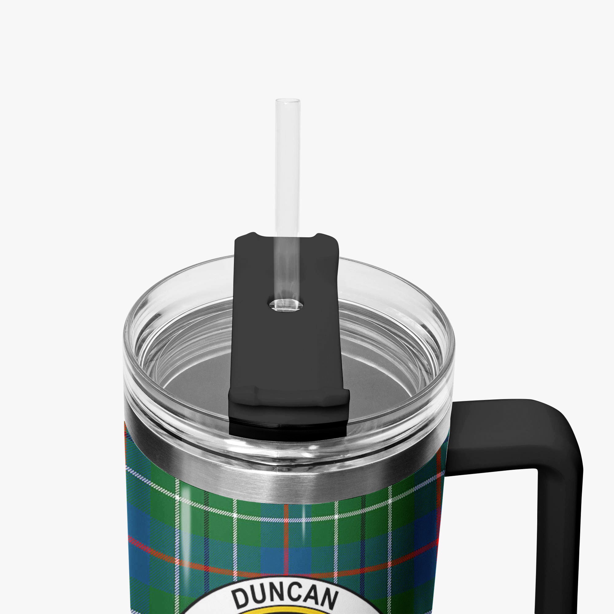 Duncan Ancient Tartan Crest 40 oz Insulated Tumbler with Handle