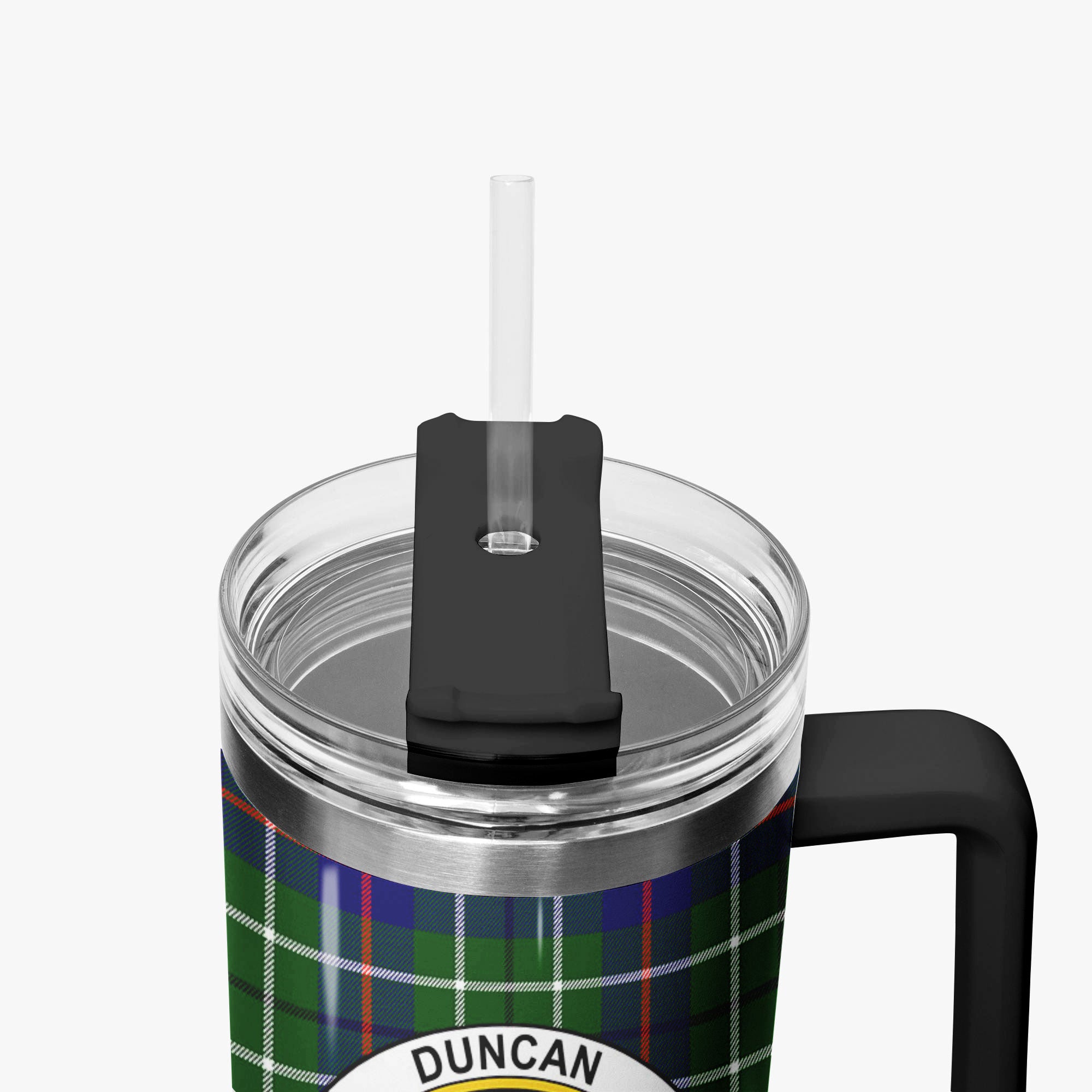Duncan Modern Tartan Crest 40 oz Insulated Tumbler with Handle
