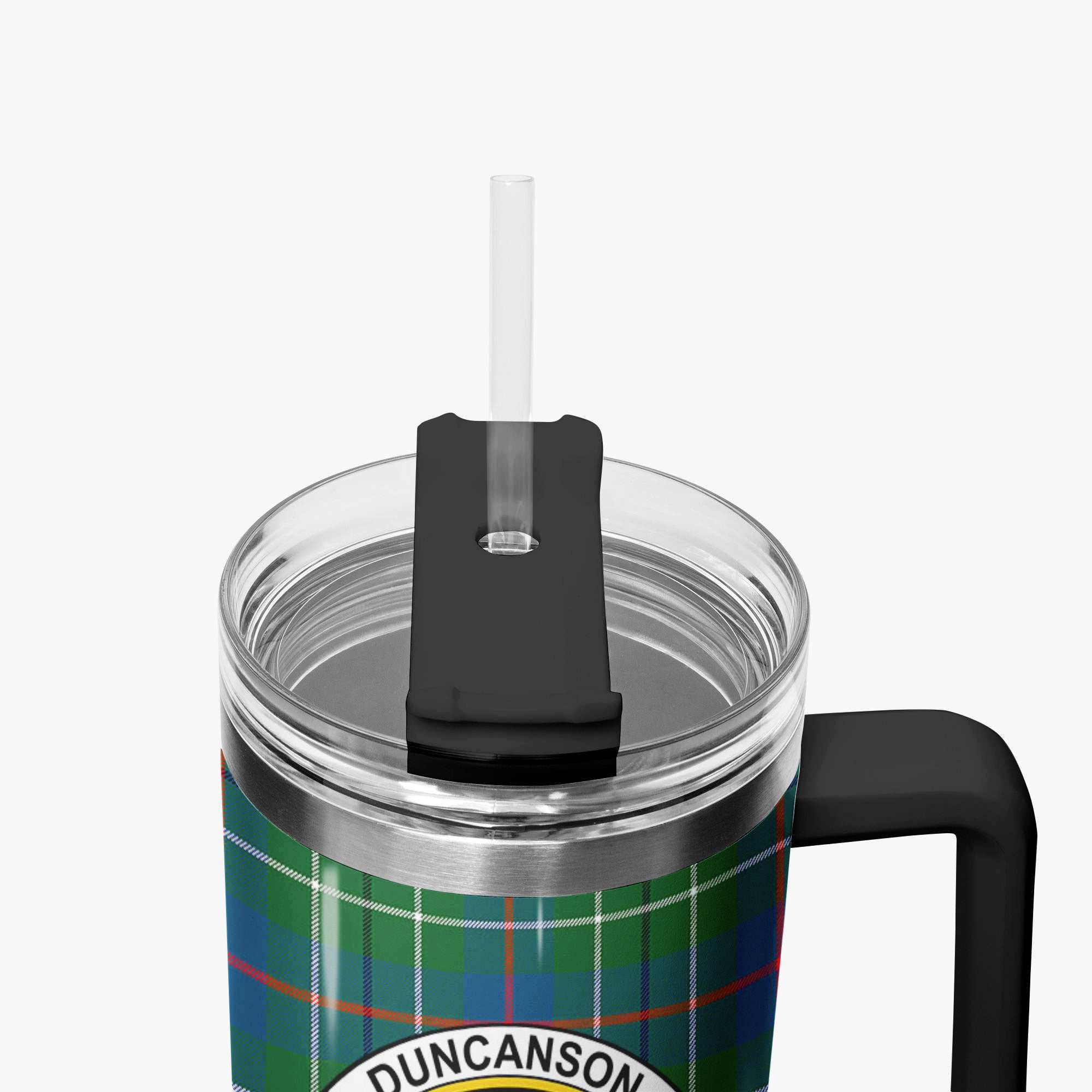 Duncanson Tartan Crest 40 oz Insulated Tumbler with Handle