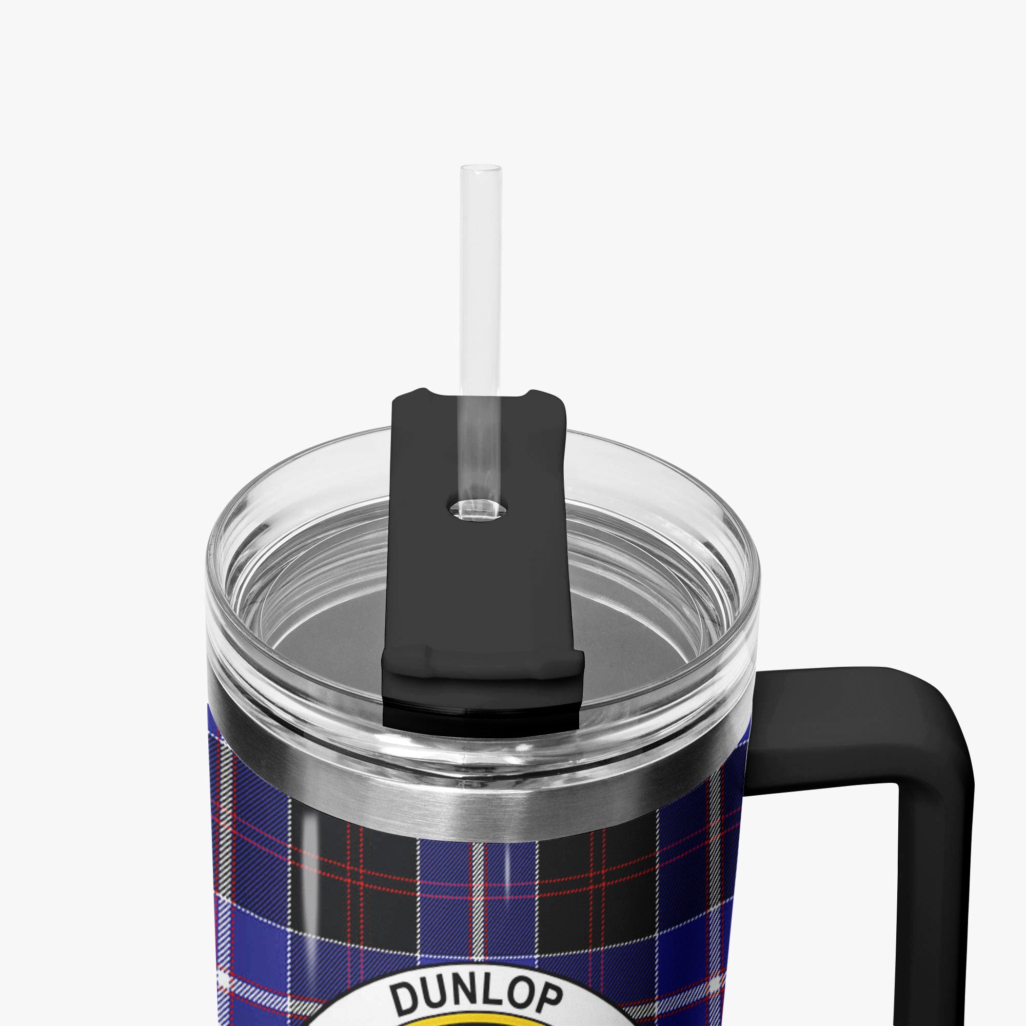 Dunlop Modern Tartan Crest 40 oz Insulated Tumbler with Handle