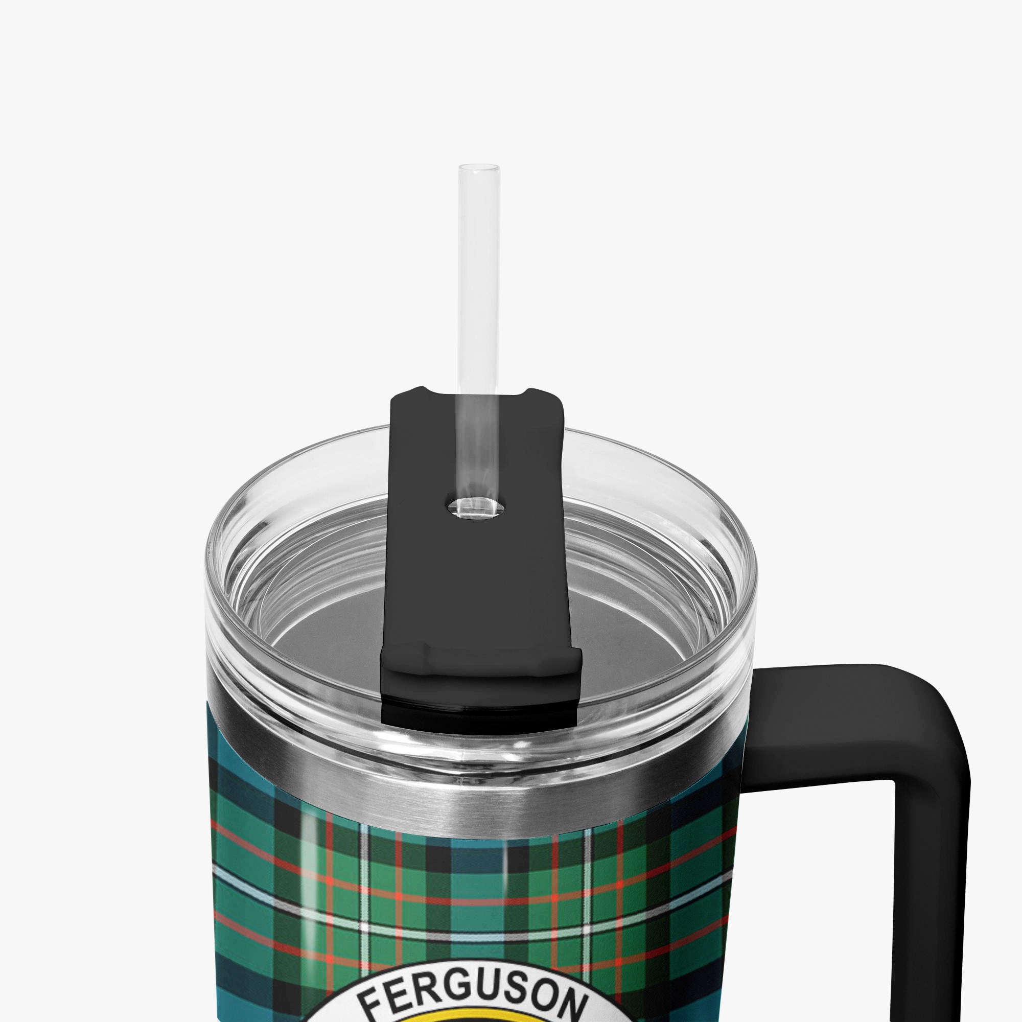 Ferguson Ancient Tartan Crest 40 oz Insulated Tumbler with Handle