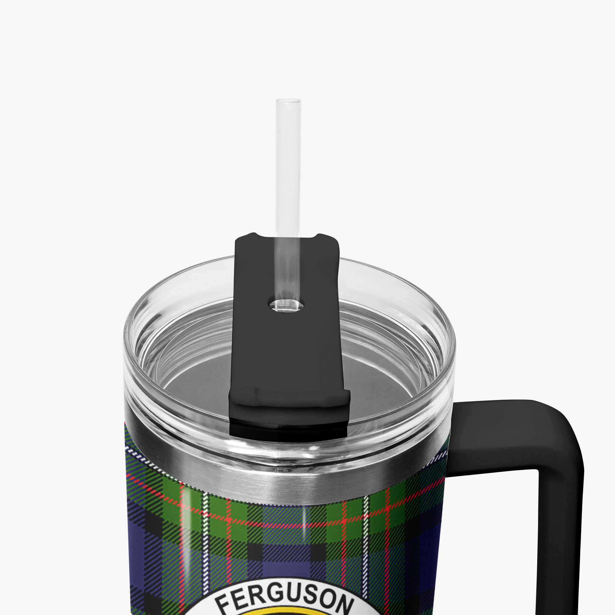 Ferguson Tartan Crest 40 oz Insulated Tumbler with Handle