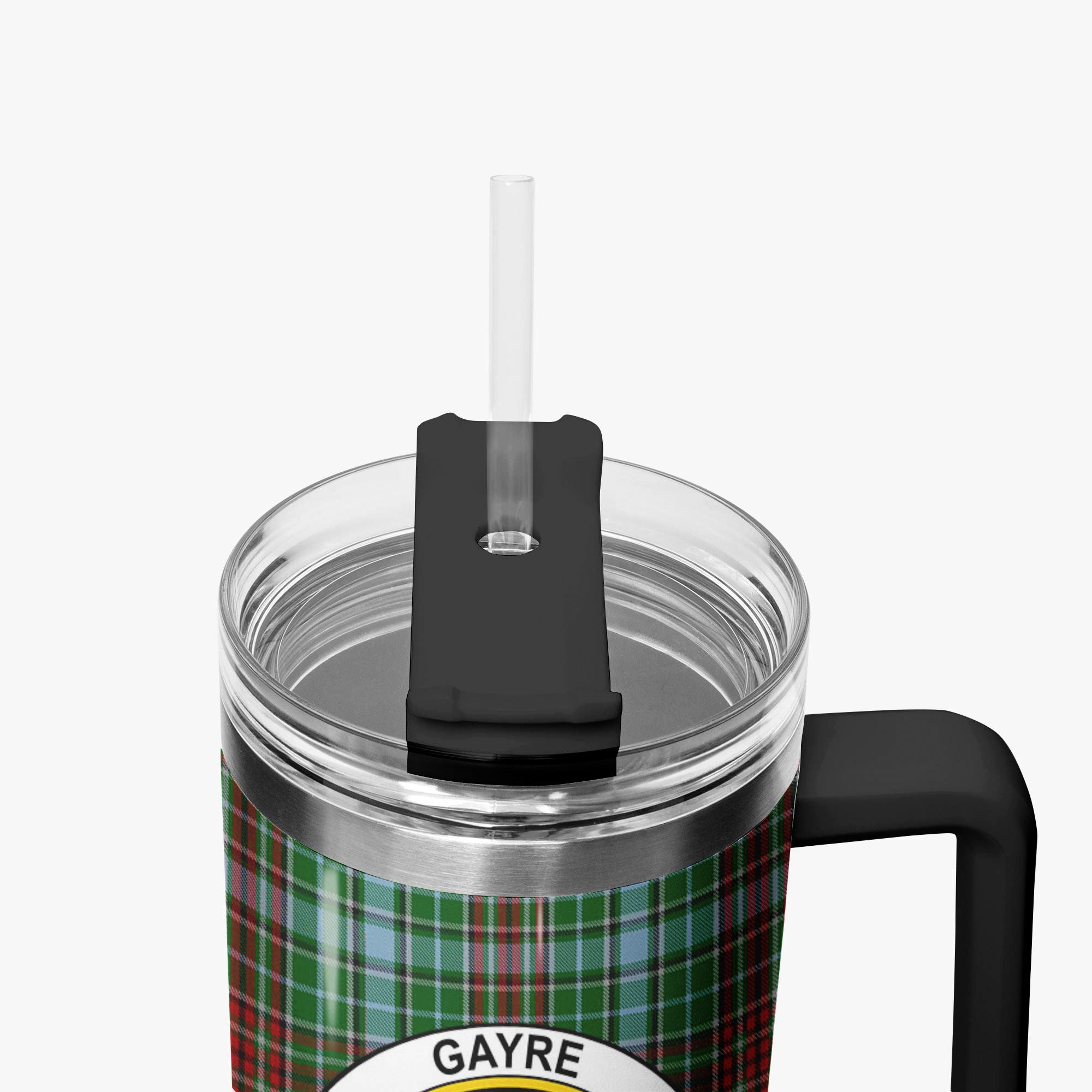 Gayre Tartan Crest 40 oz Insulated Tumbler with Handle