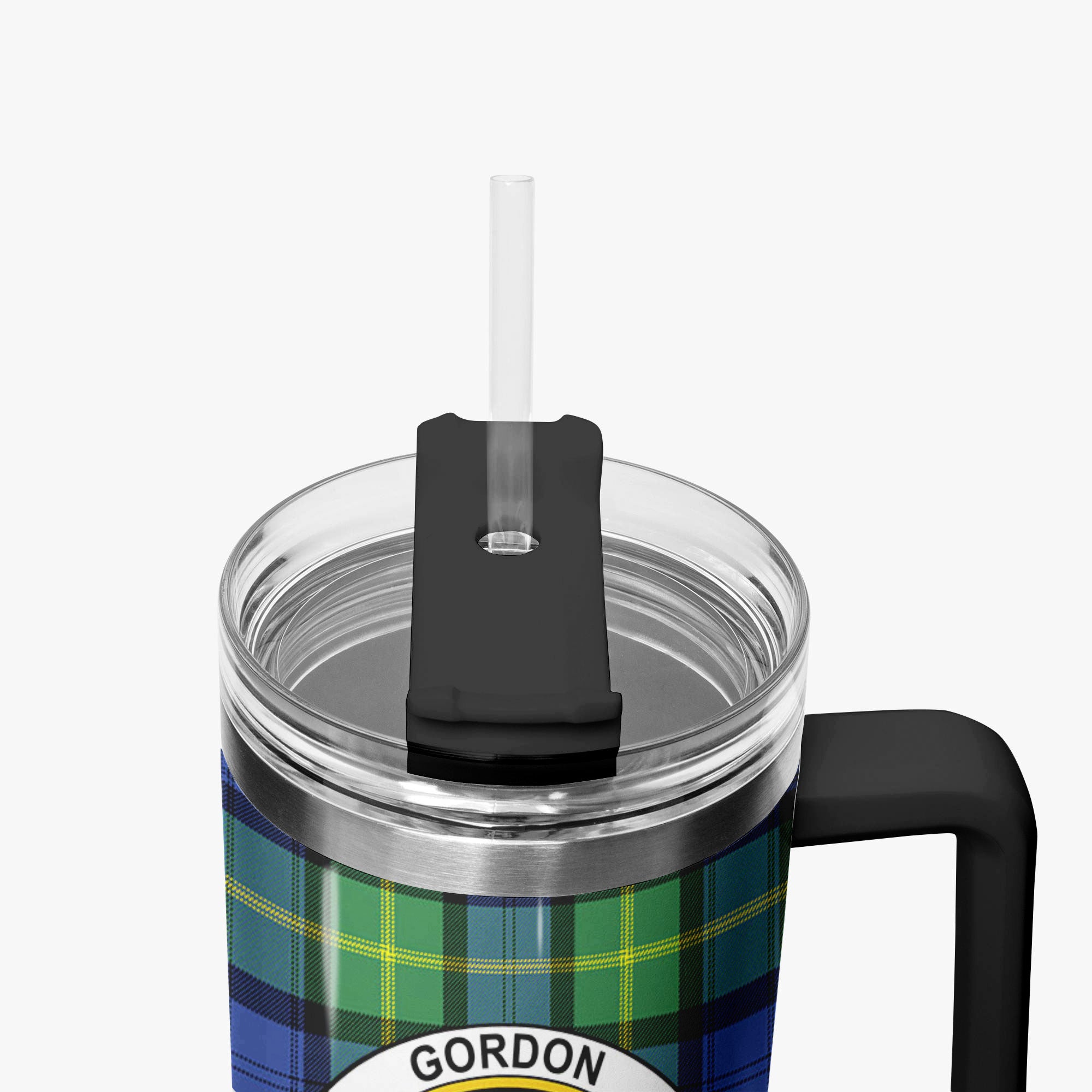 Gordon Old Ancient Tartan Crest 40 oz Insulated Tumbler with Handle