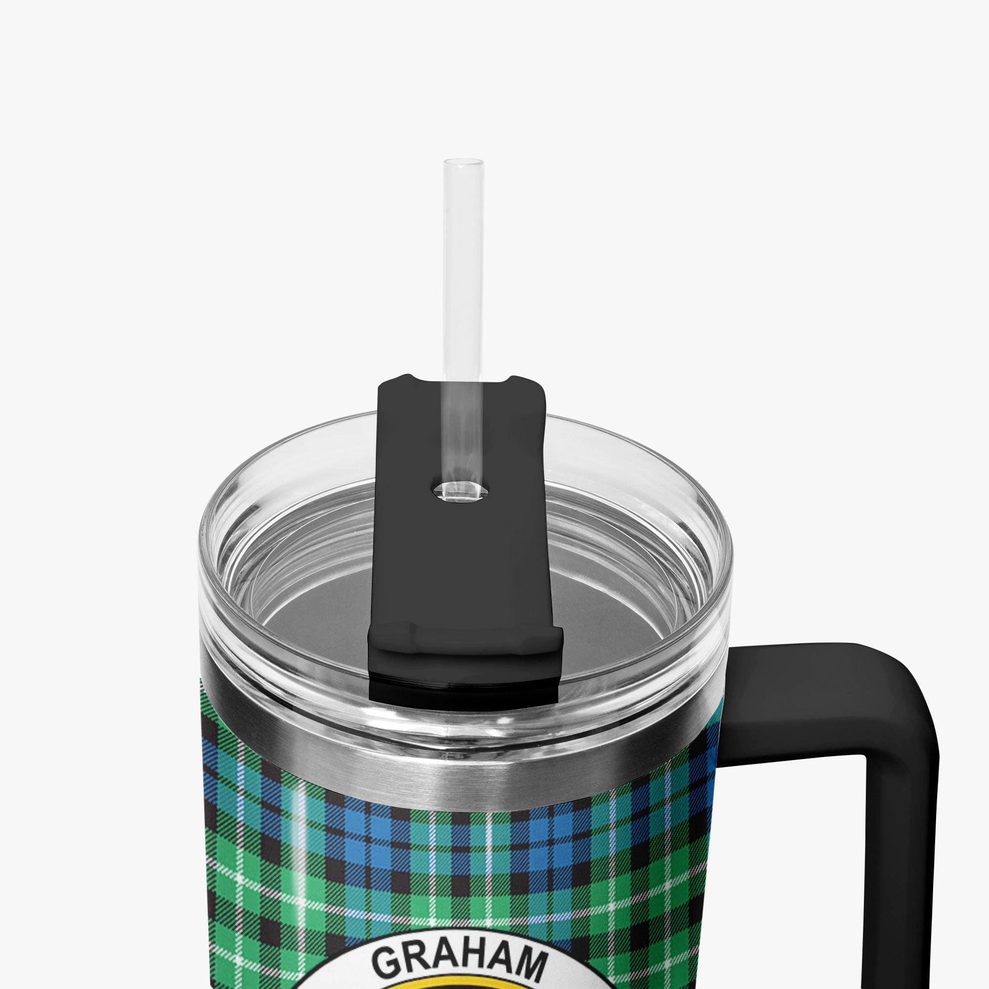 Graham of Montrose Ancient Tartan Crest 40 oz Insulated Tumbler with Handle