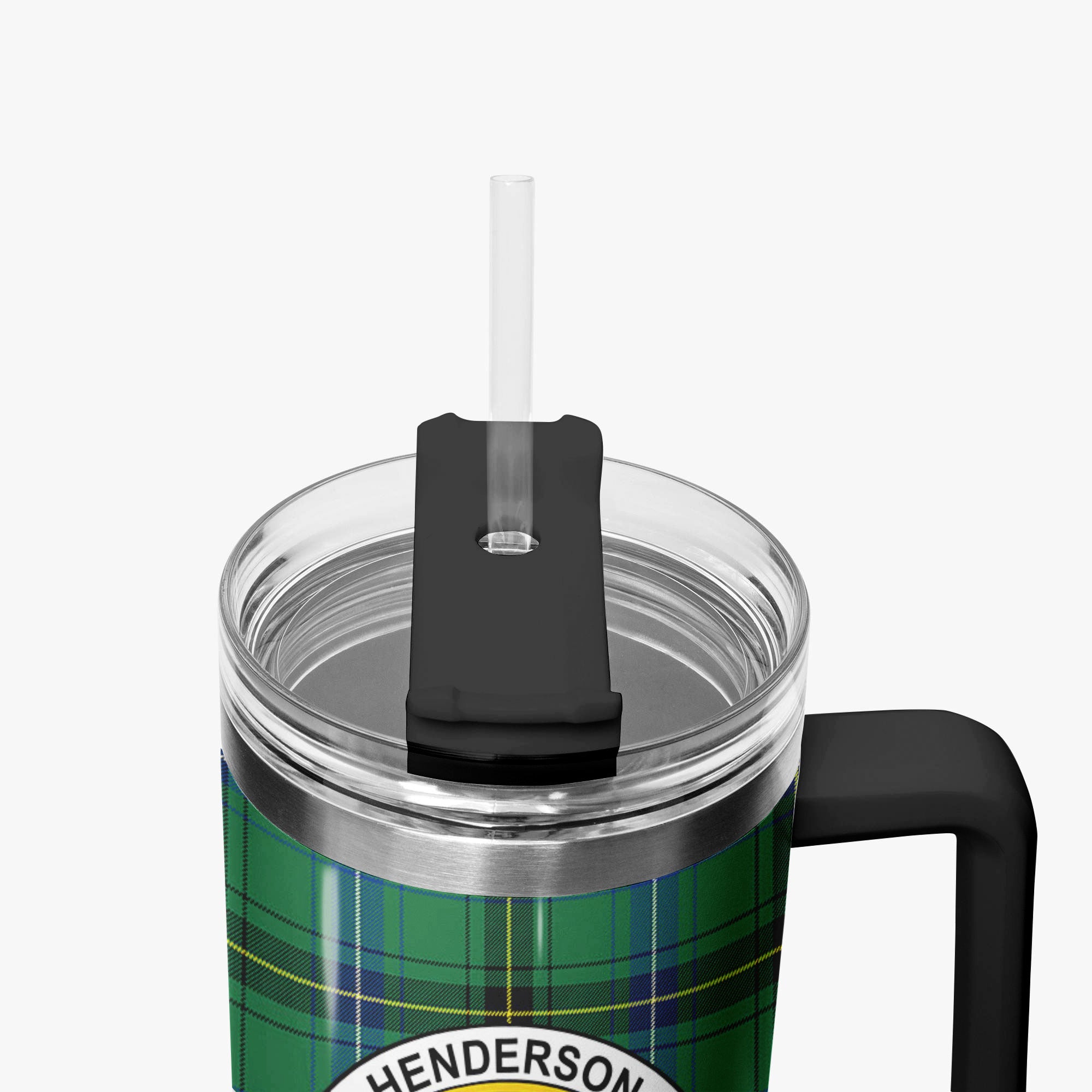 Henderson Ancient Tartan Crest 40 oz Insulated Tumbler with Handle