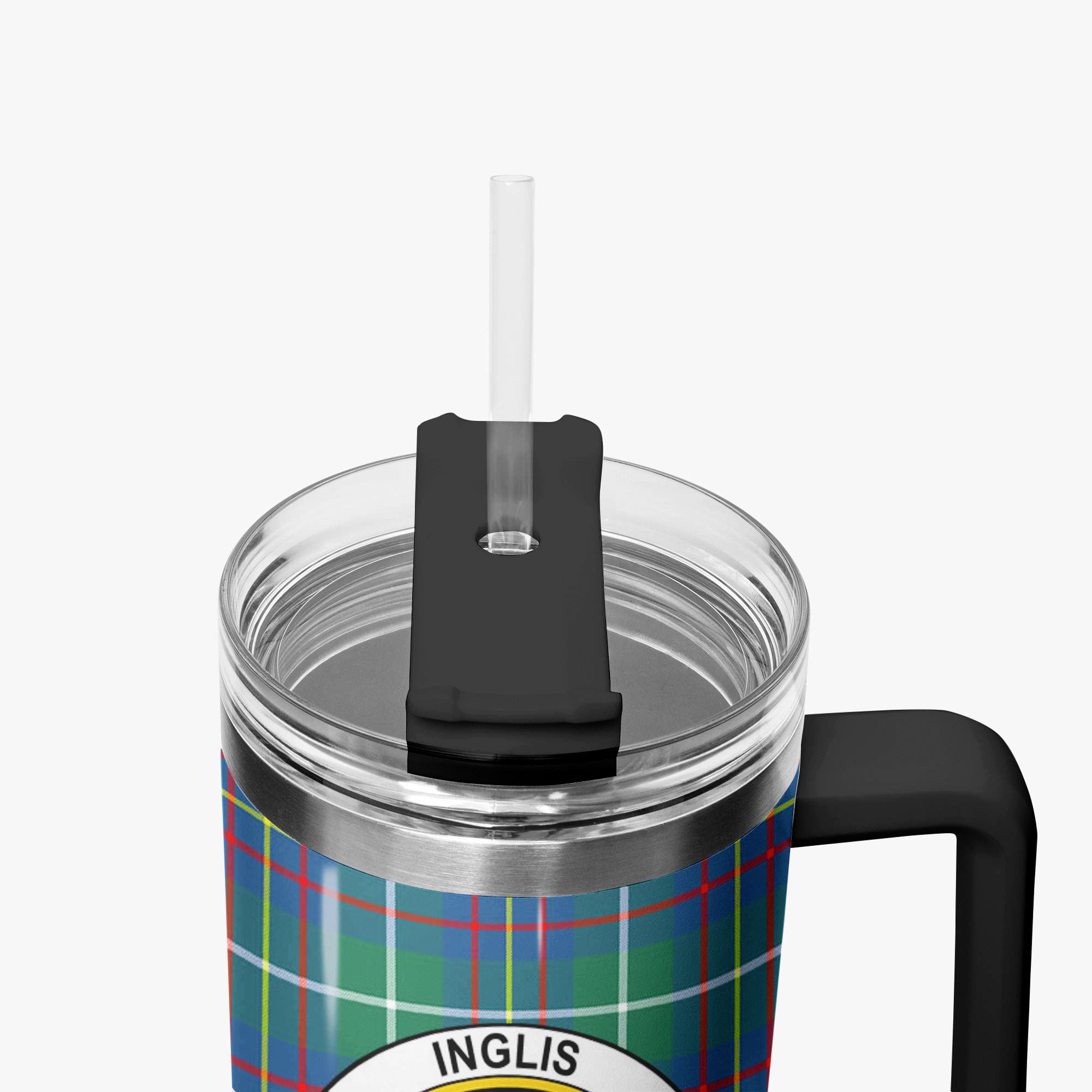 Inglis Ancient Tartan Crest 40 oz Insulated Tumbler with Handle
