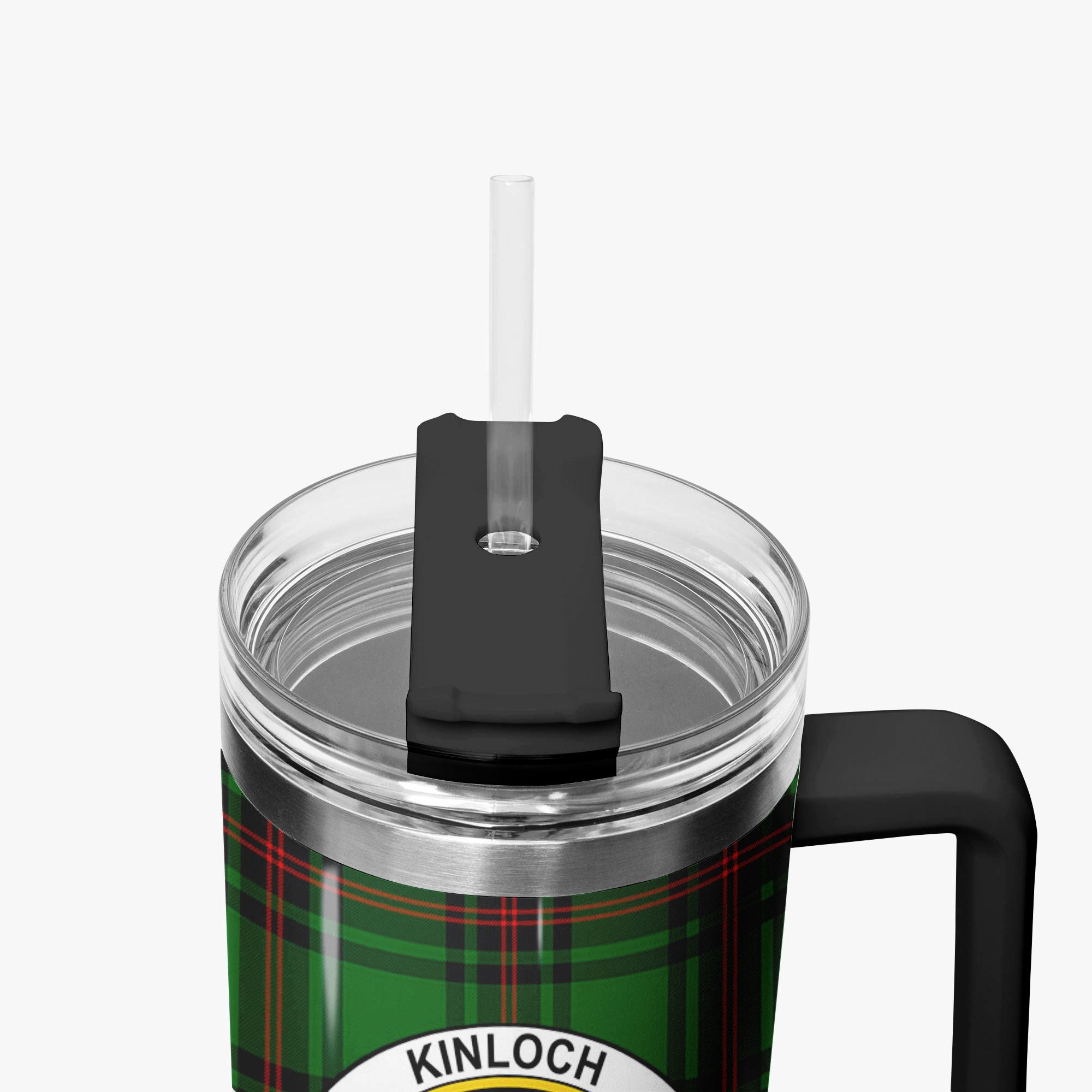 Kinloch Tartan Crest 40 oz Insulated Tumbler with Handle