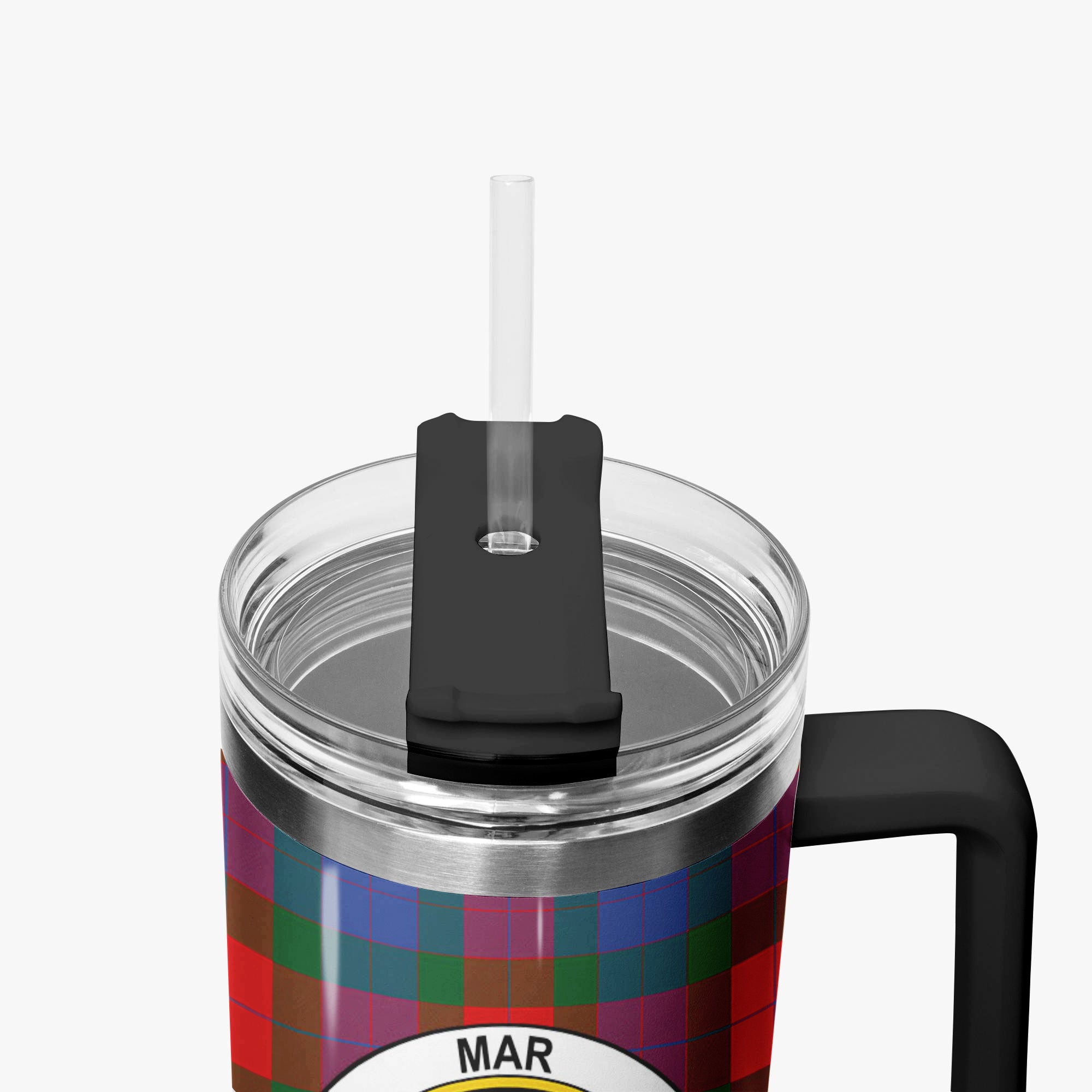 Mar Tartan Crest 40 oz Insulated Tumbler with Handle