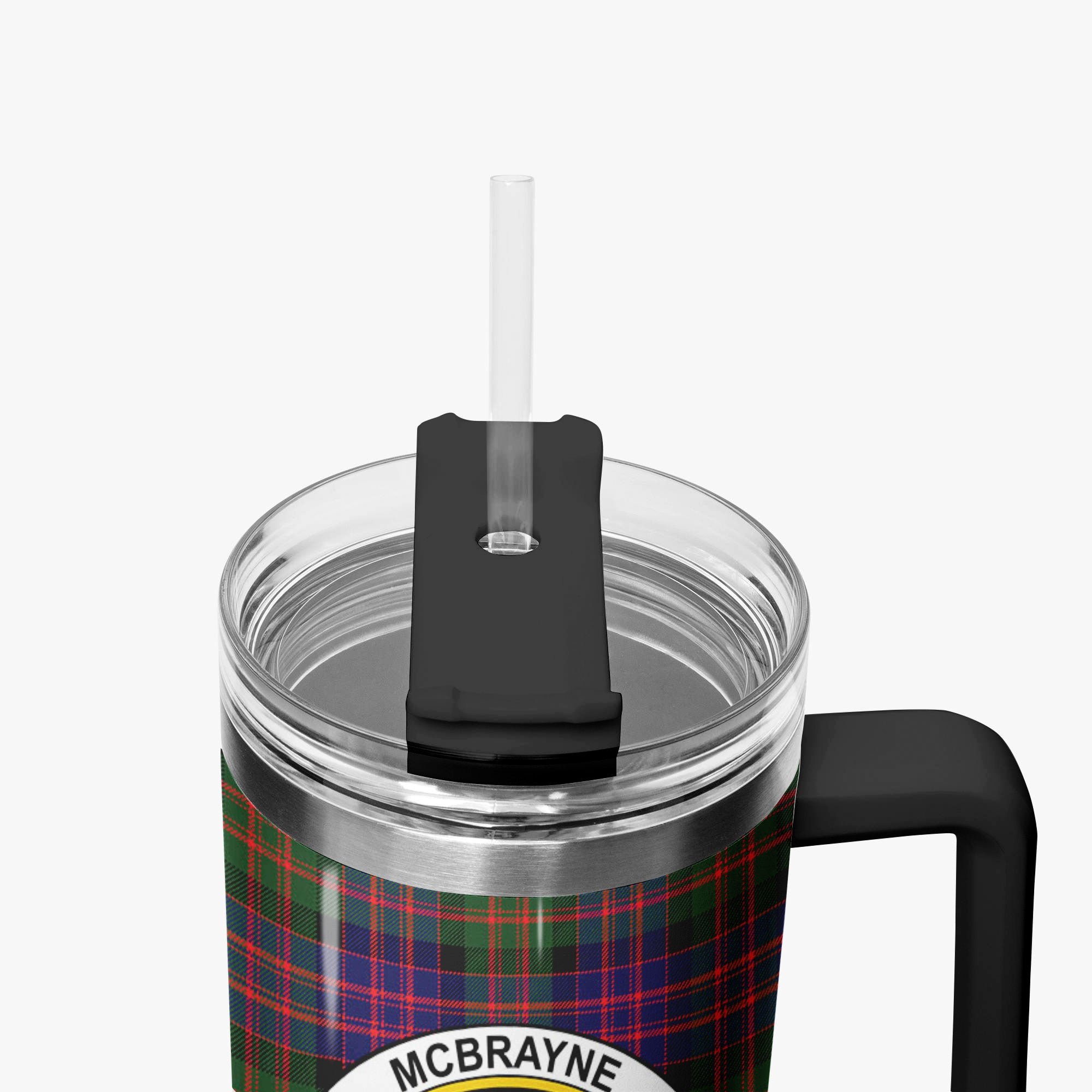 McBrayne Tartan Crest 40 oz Insulated Tumbler with Handle