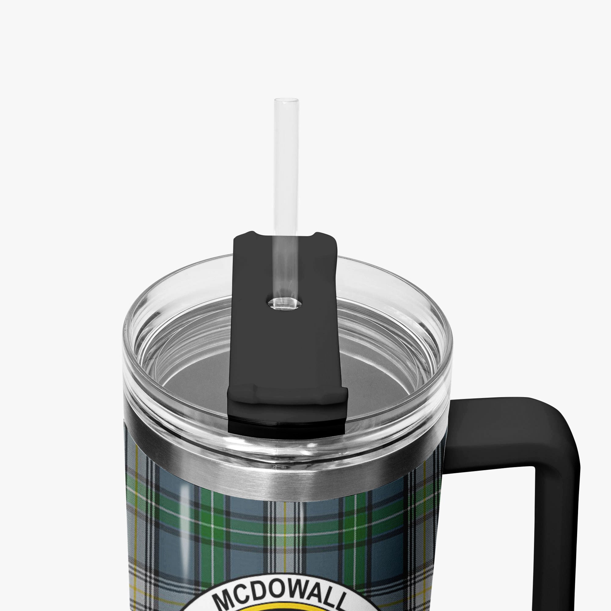 McDowall Tartan Crest 40 oz Insulated Tumbler with Handle