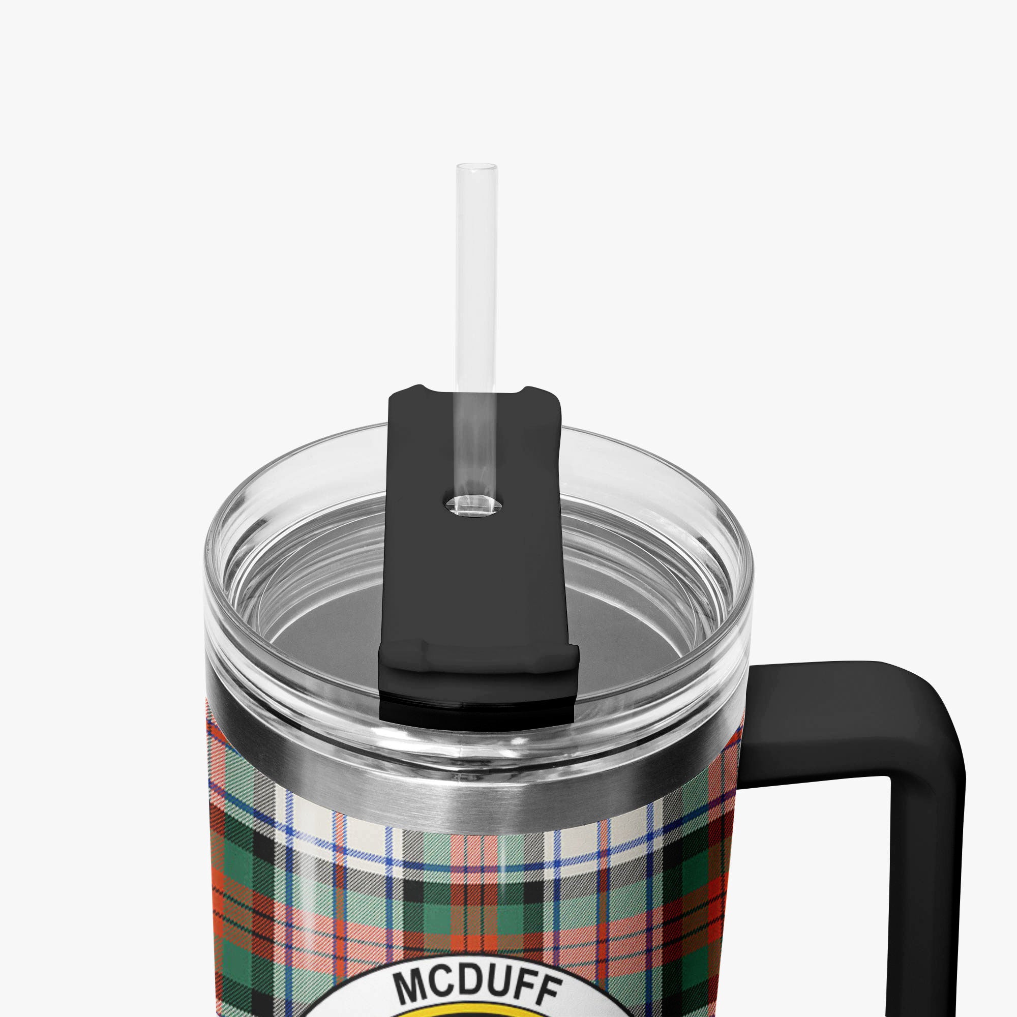 McDuff Dress Ancient Tartan Crest 40 oz Insulated Tumbler with Handle