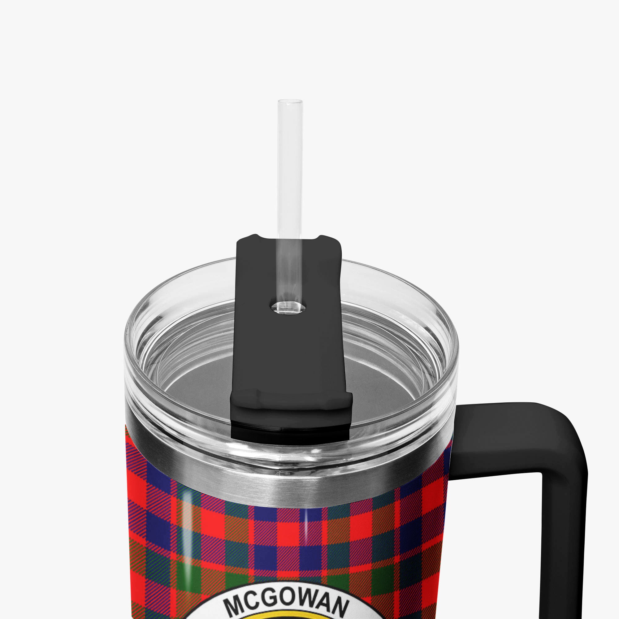 McGowan Tartan Crest 40 oz Insulated Tumbler with Handle