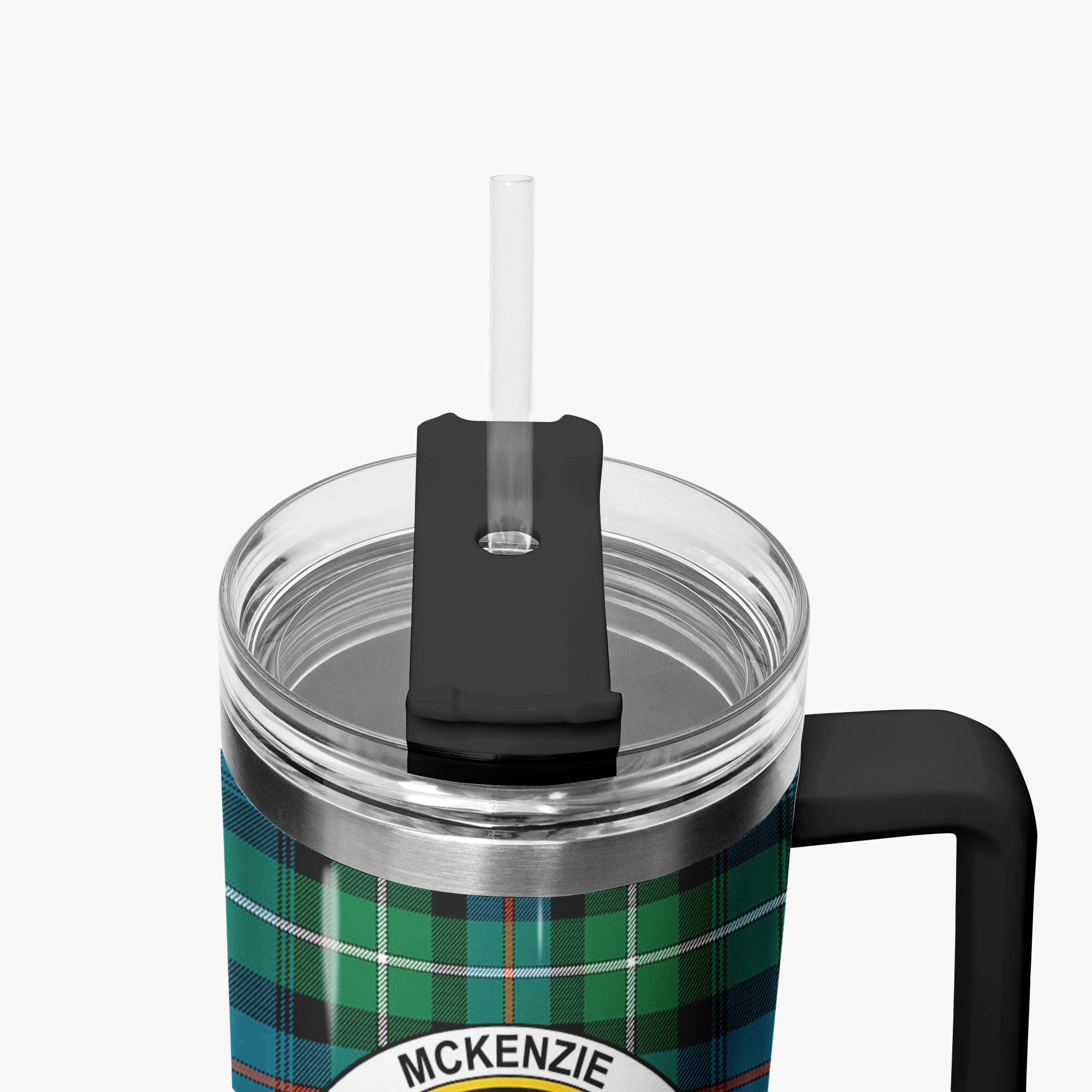 McKenzie Ancient Tartan Crest 40 oz Insulated Tumbler with Handle