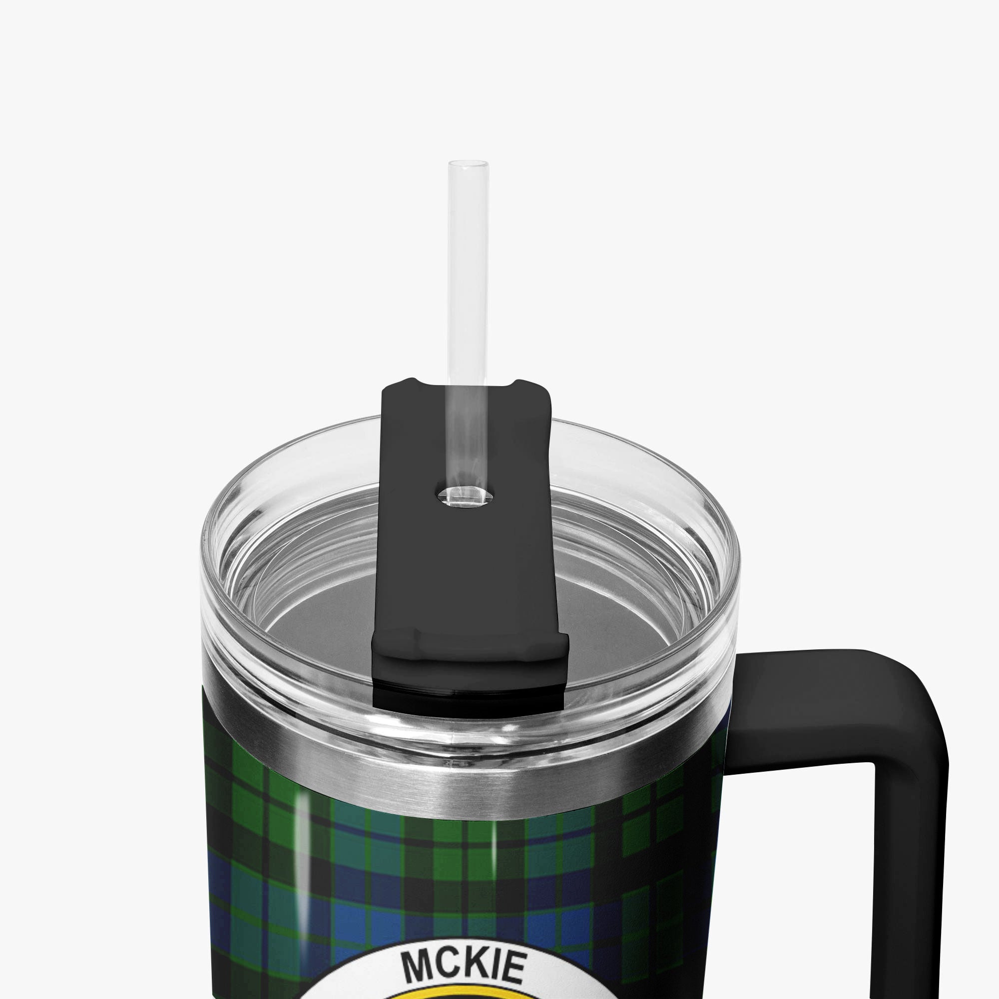 McKie Tartan Crest 40 oz Insulated Tumbler with Handle