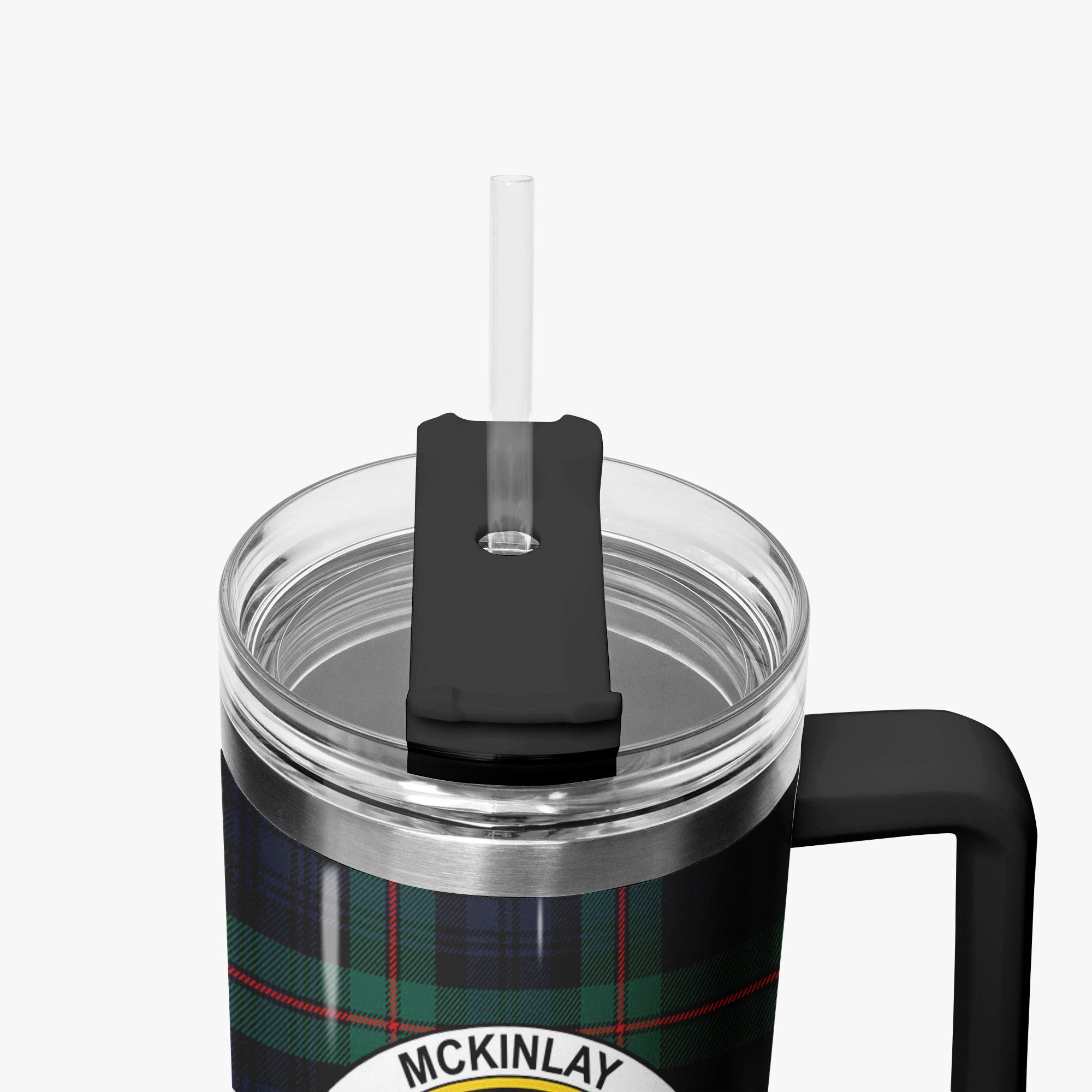McKinlay Modern Tartan Crest 40 oz Insulated Tumbler with Handle