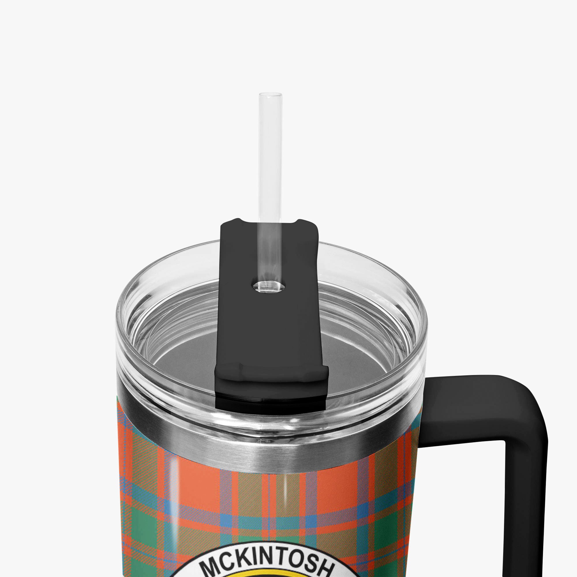 McKintosh Ancient Tartan Crest 40 oz Insulated Tumbler with Handle