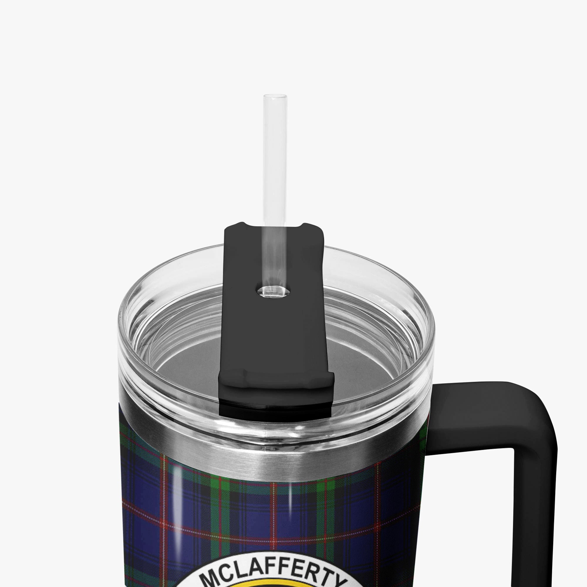 McLafferty Tartan Crest 40 oz Insulated Tumbler with Handle