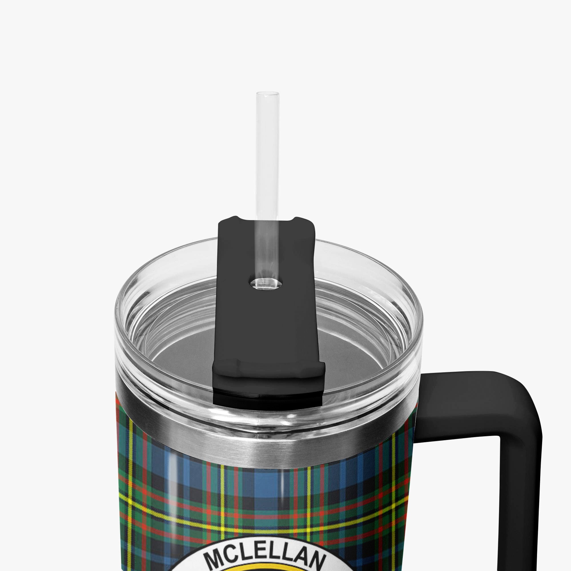 McLellan Ancient Tartan Crest 40 oz Insulated Tumbler with Handle