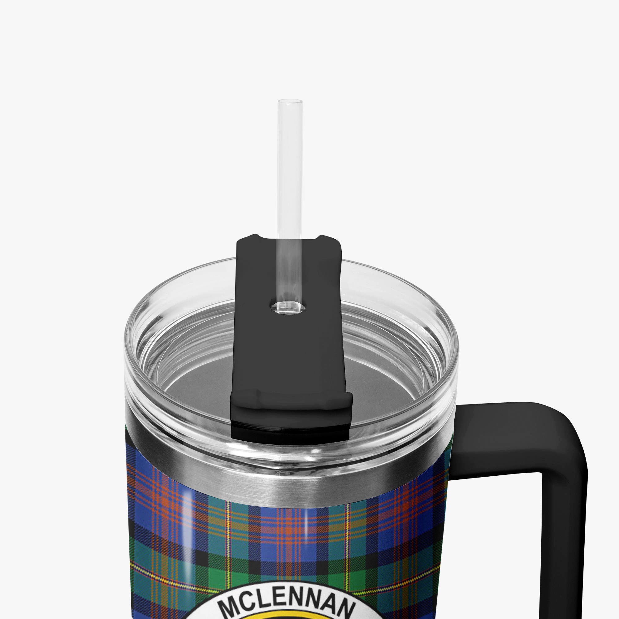 McLennan Ancient Tartan Crest 40 oz Insulated Tumbler with Handle