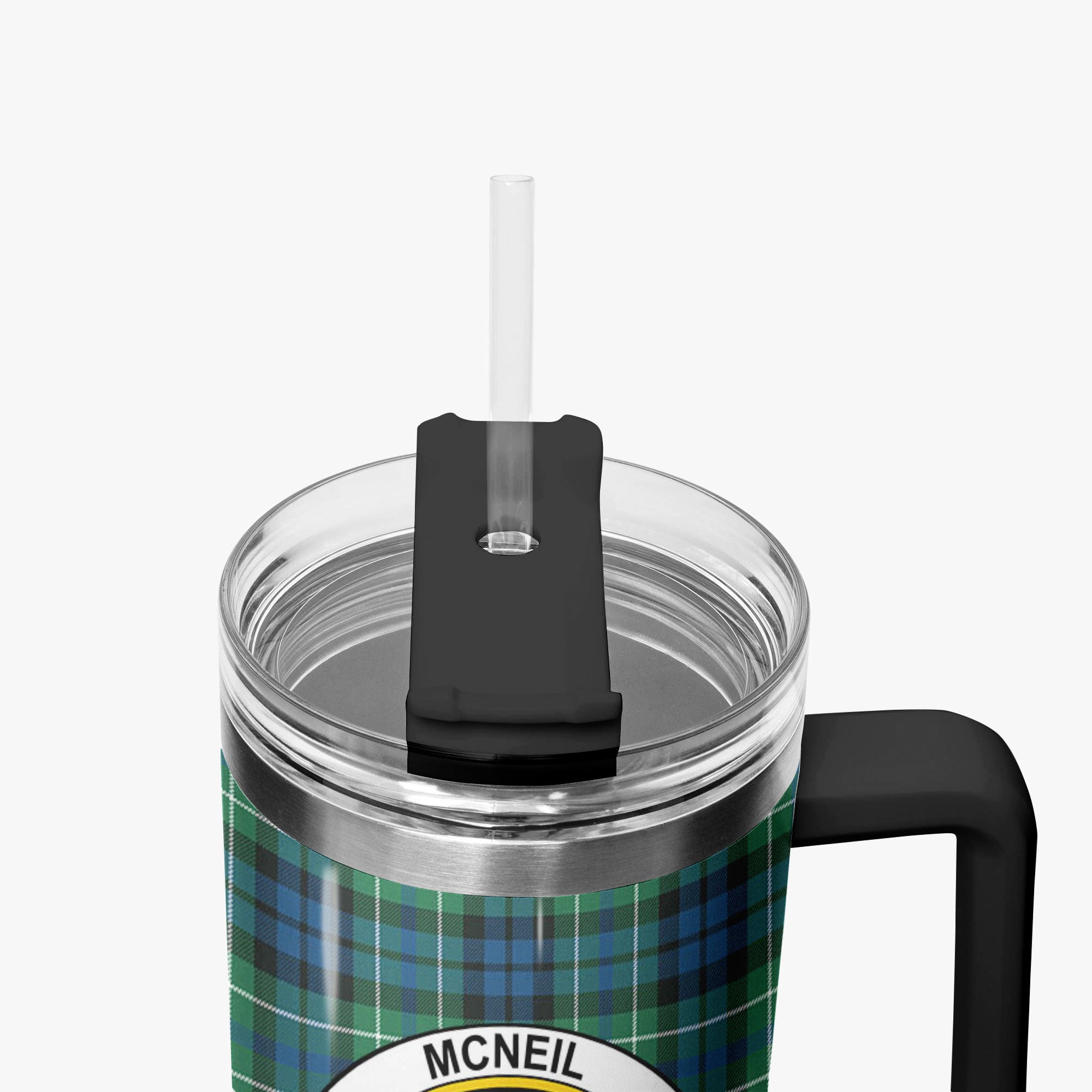 McNeil of Colonsay Ancient Tartan Crest 40 oz Insulated Tumbler with Handle