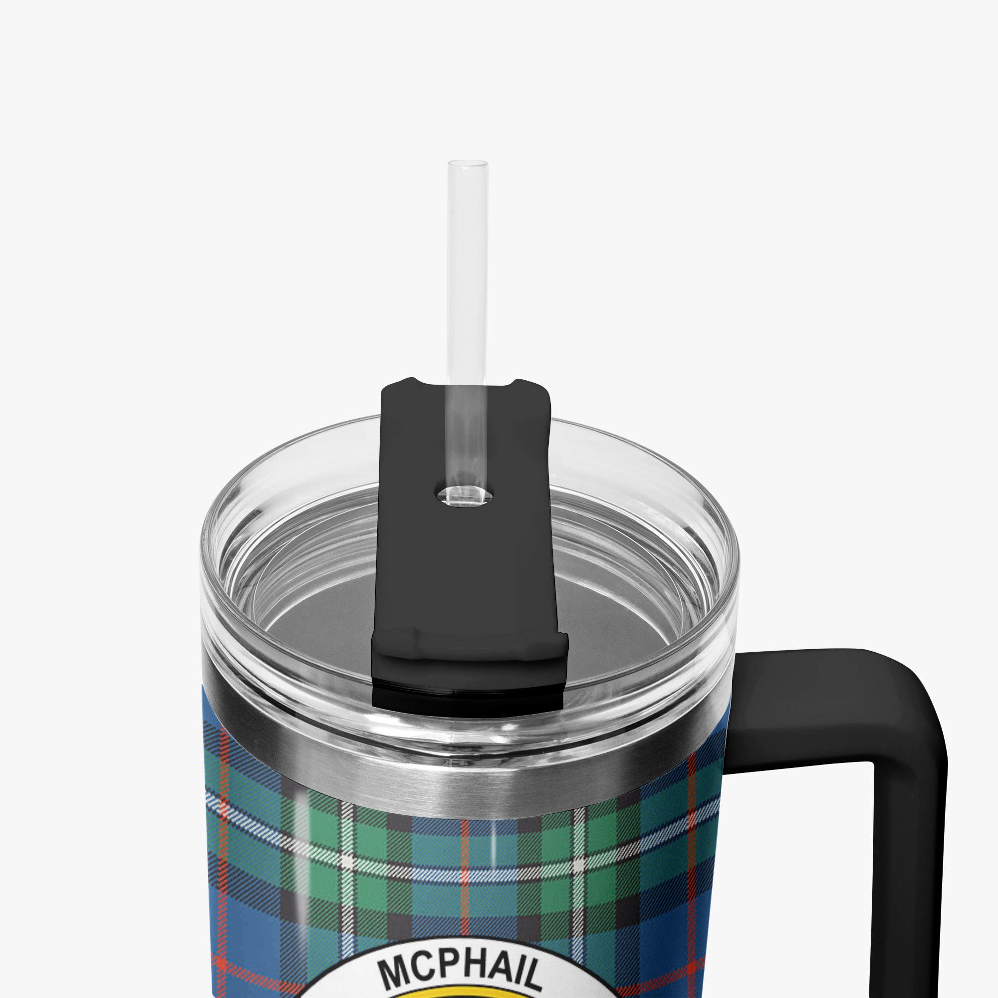 McPhail Hunting Ancient Tartan Crest 40 oz Insulated Tumbler with Handle