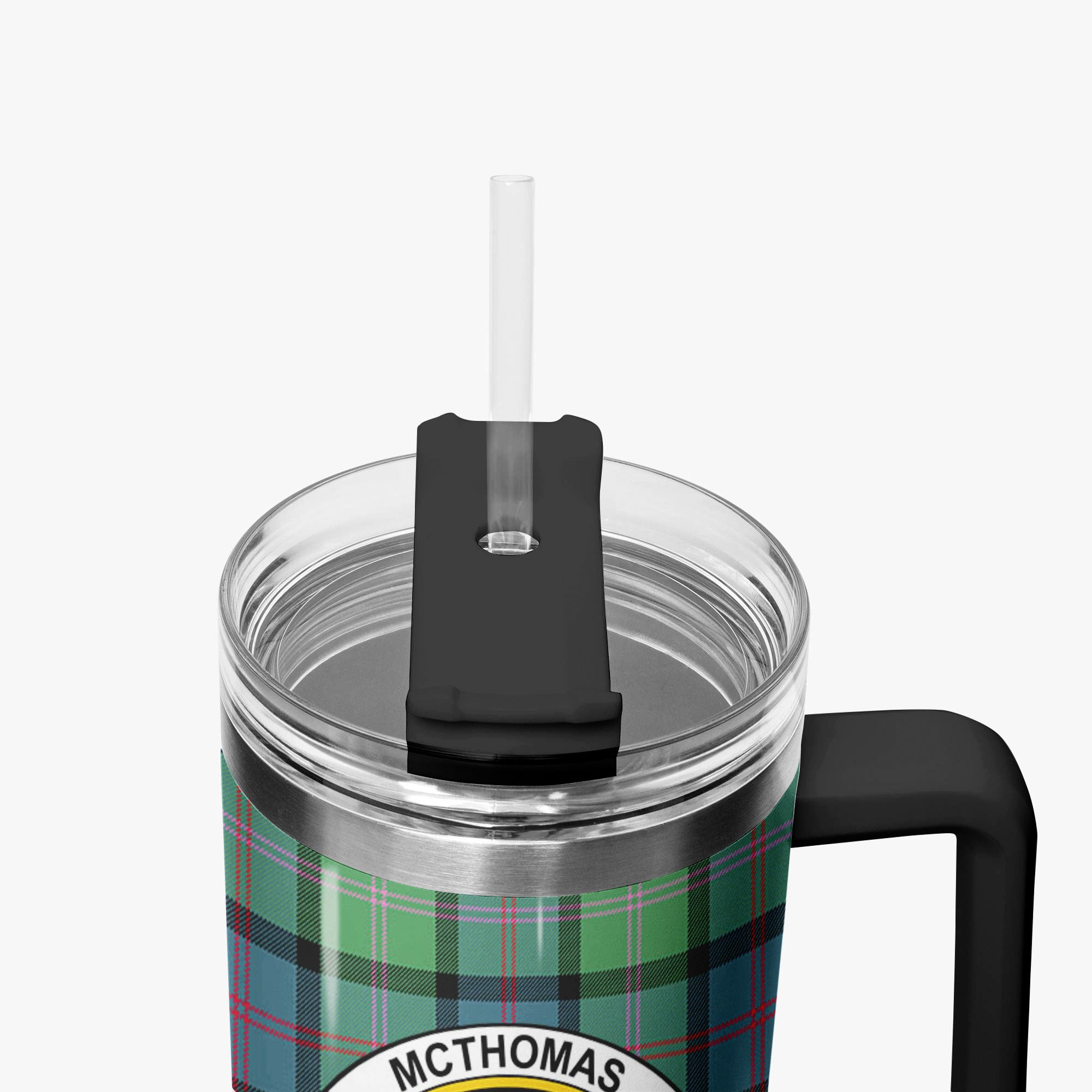 McThomas Ancient Tartan Crest 40 oz Insulated Tumbler with Handle