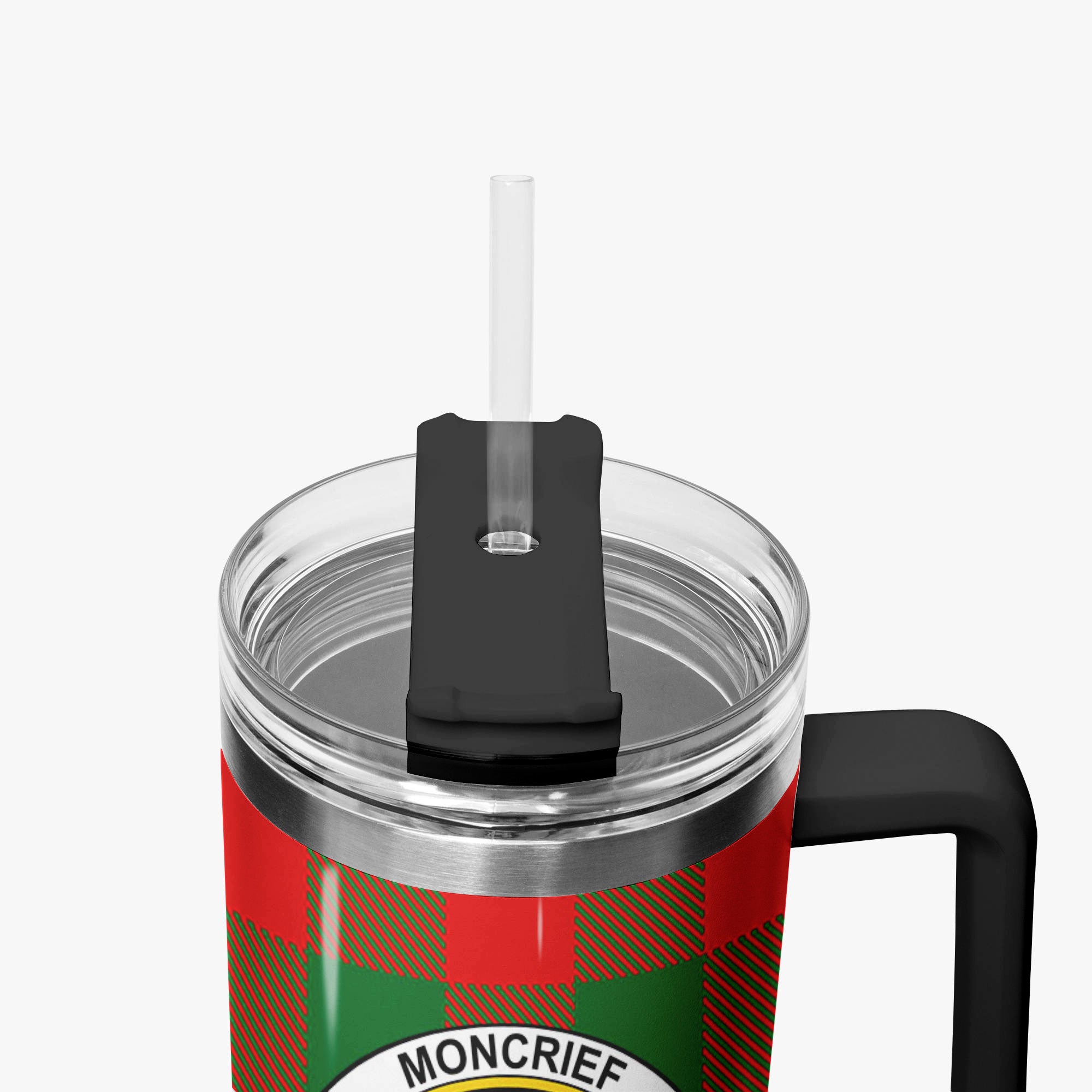 Moncrief Tartan Crest 40 oz Insulated Tumbler with Handle