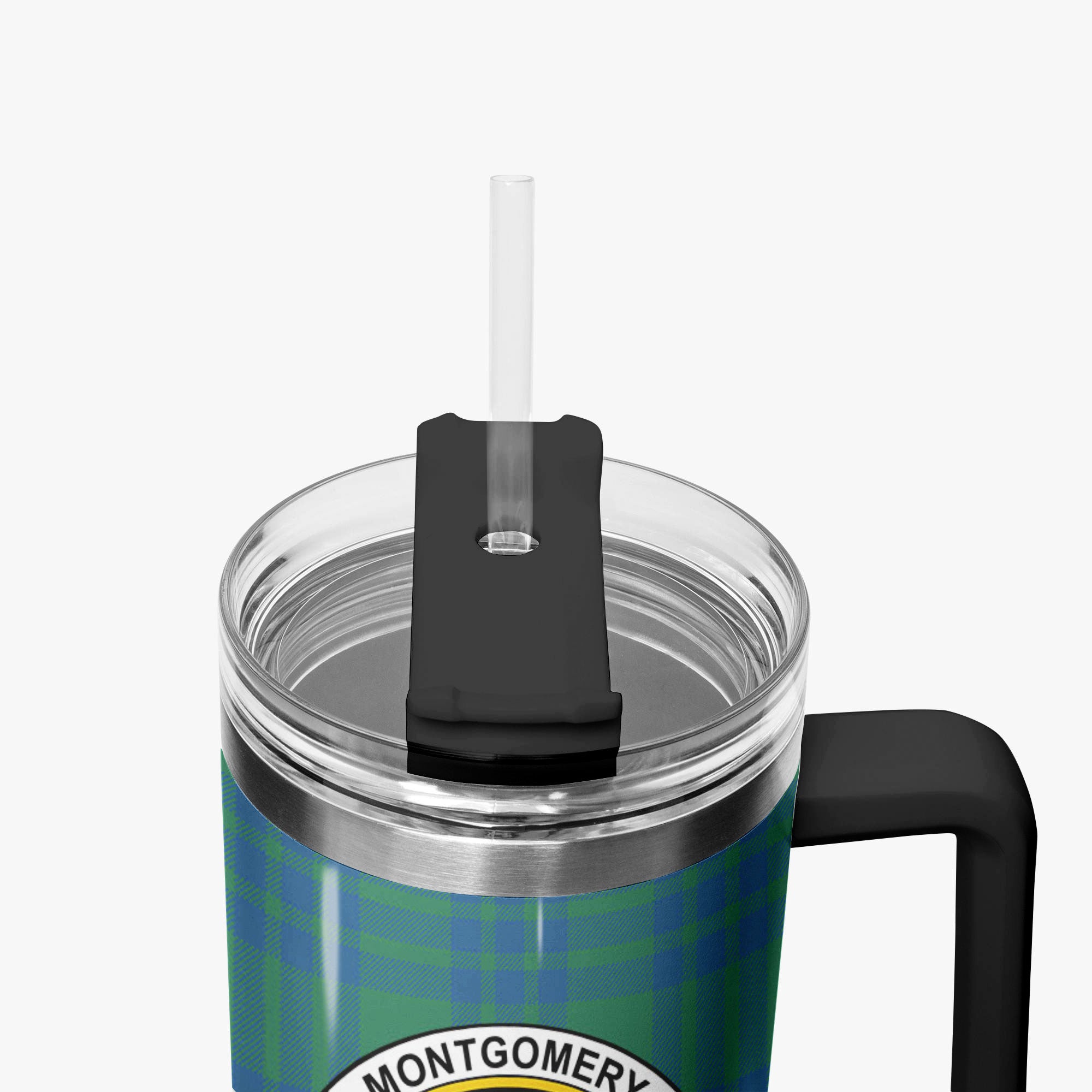 Montgomery Ancient Tartan Crest 40 oz Insulated Tumbler with Handle