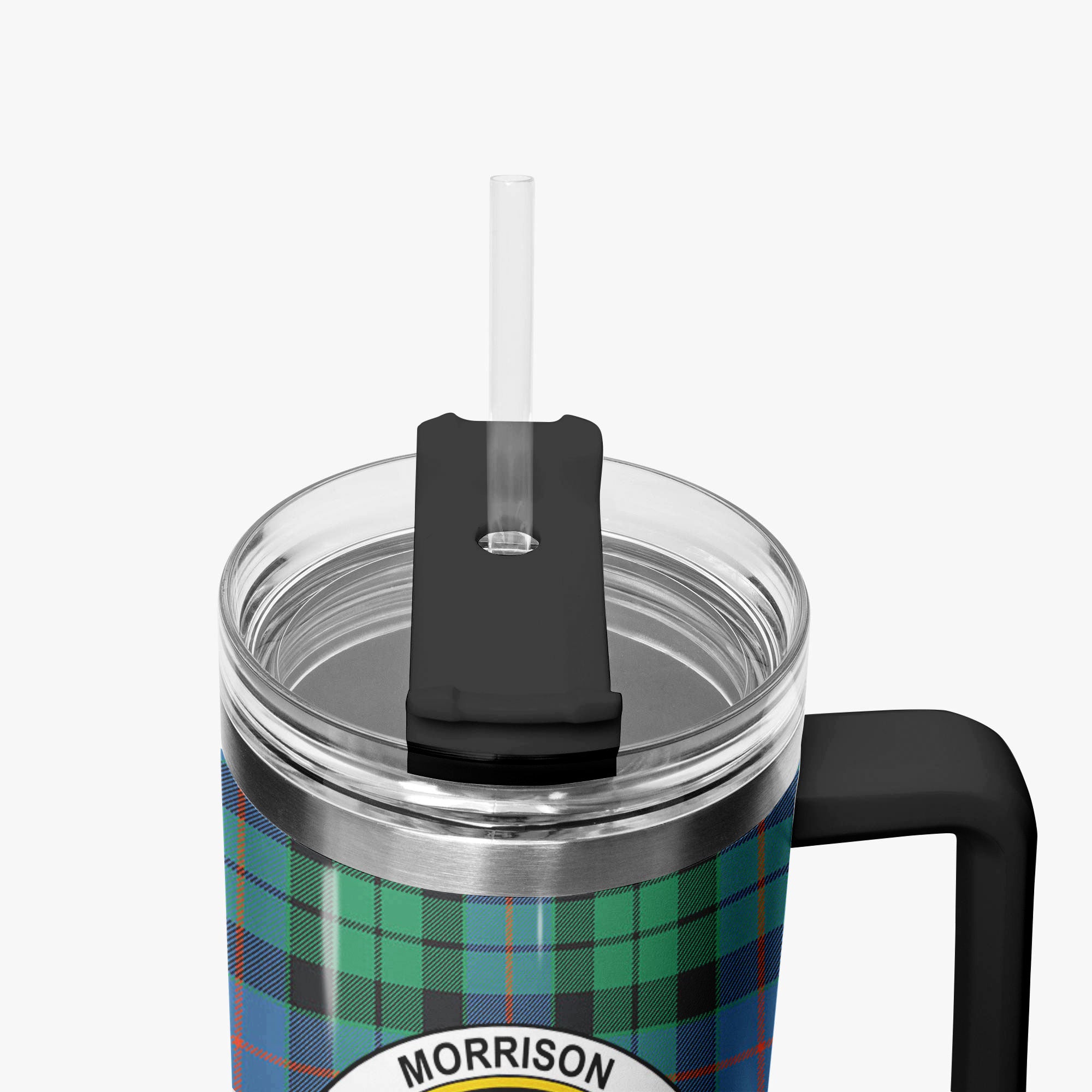 Morrison Ancient Tartan Crest 40 oz Insulated Tumbler with Handle