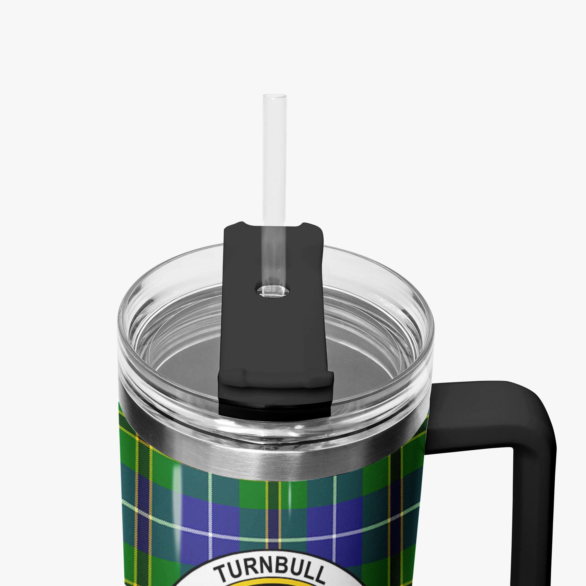 Turnbull Hunting Tartan Crest 40 oz Insulated Tumbler with Handle