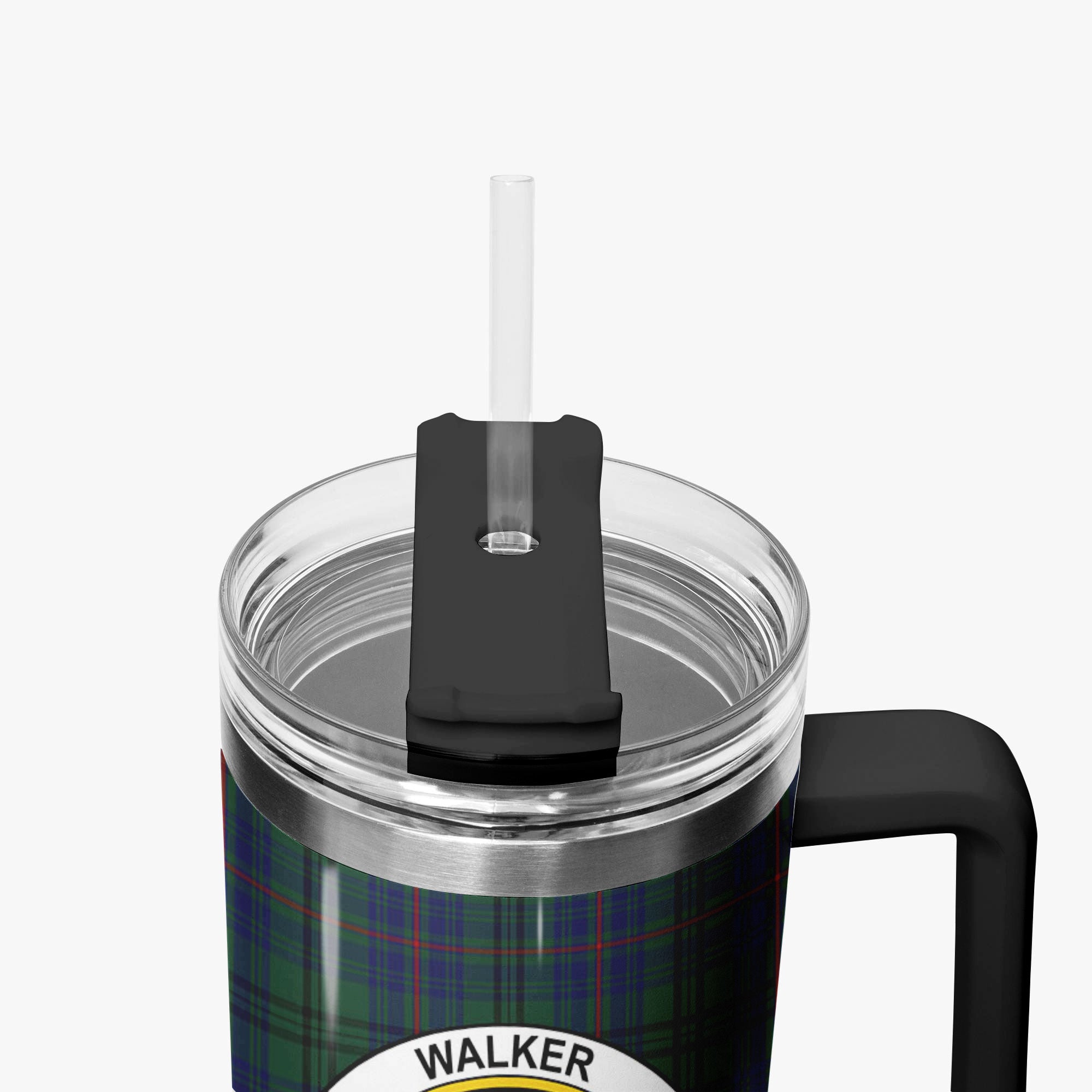 Walker Hunting Tartan Crest 40 oz Insulated Tumbler with Handle