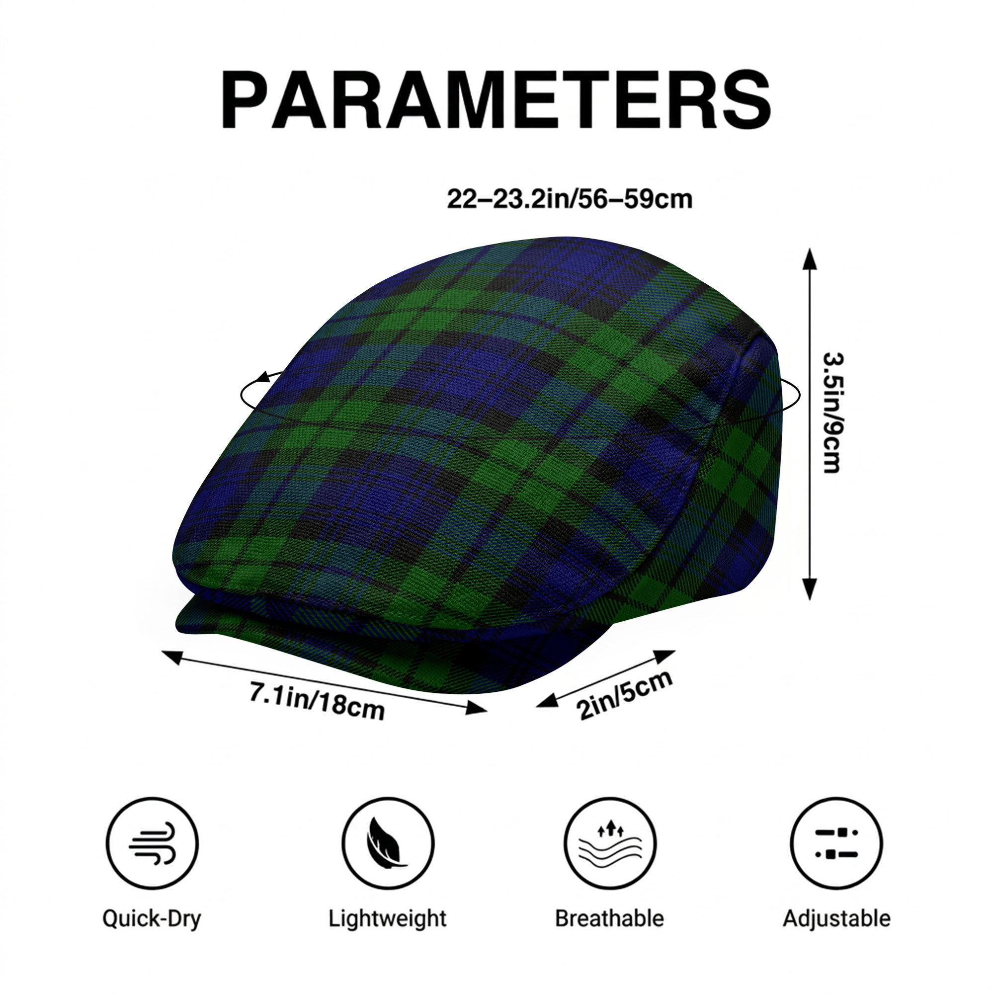 Bannatyne Tartan Flat Caps