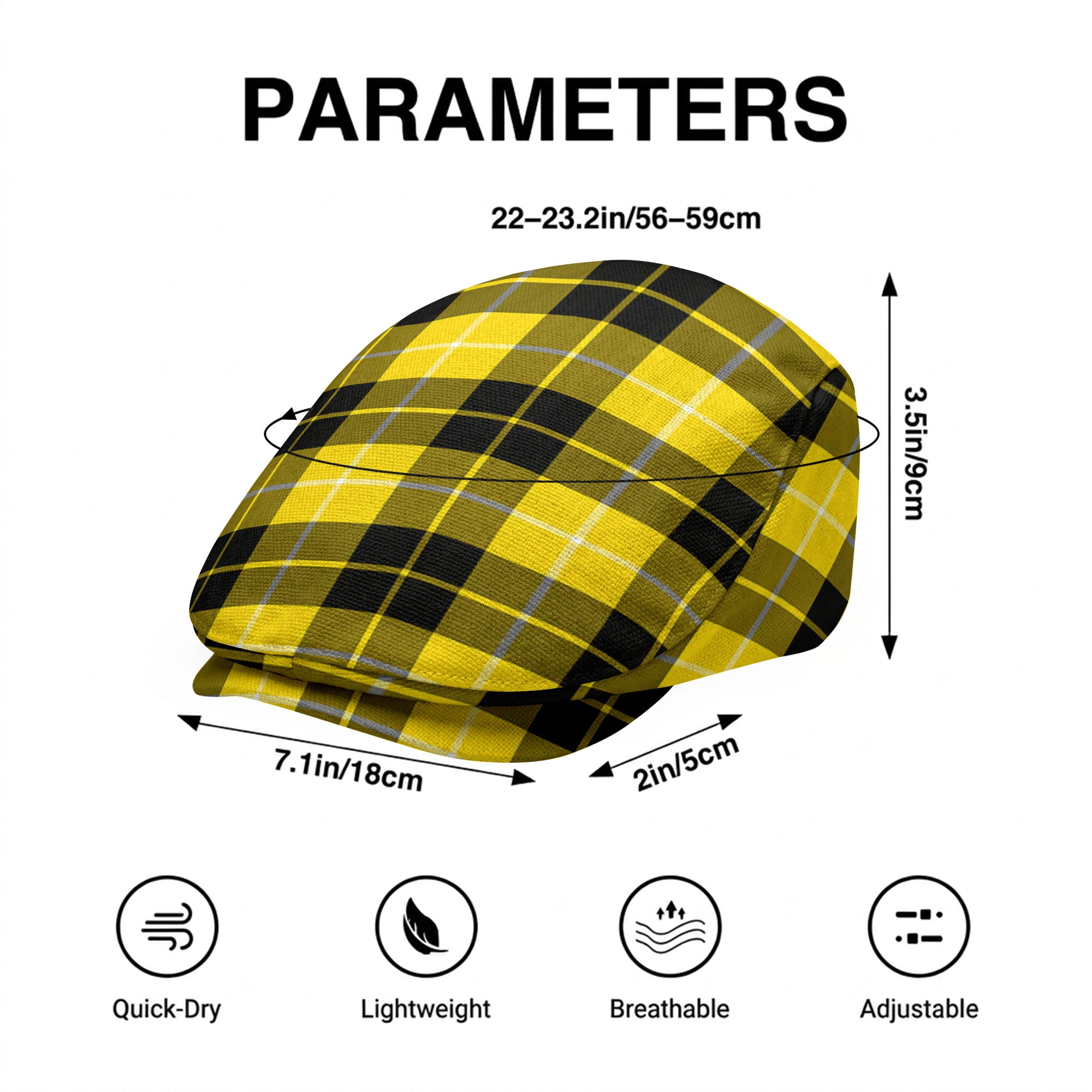 Barclay Dress Modern Tartan Flat Caps