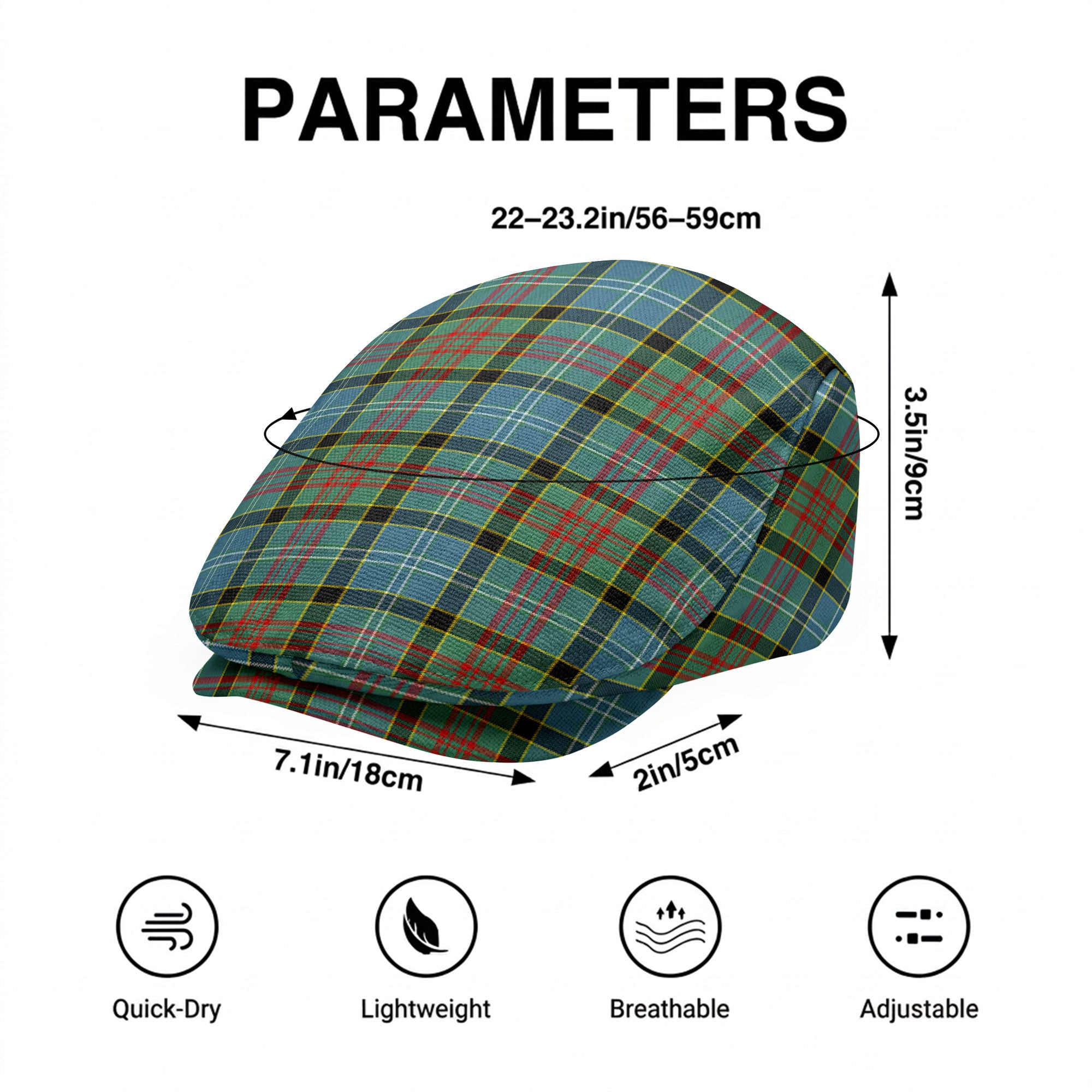Caldwell Tartan Flat Caps
