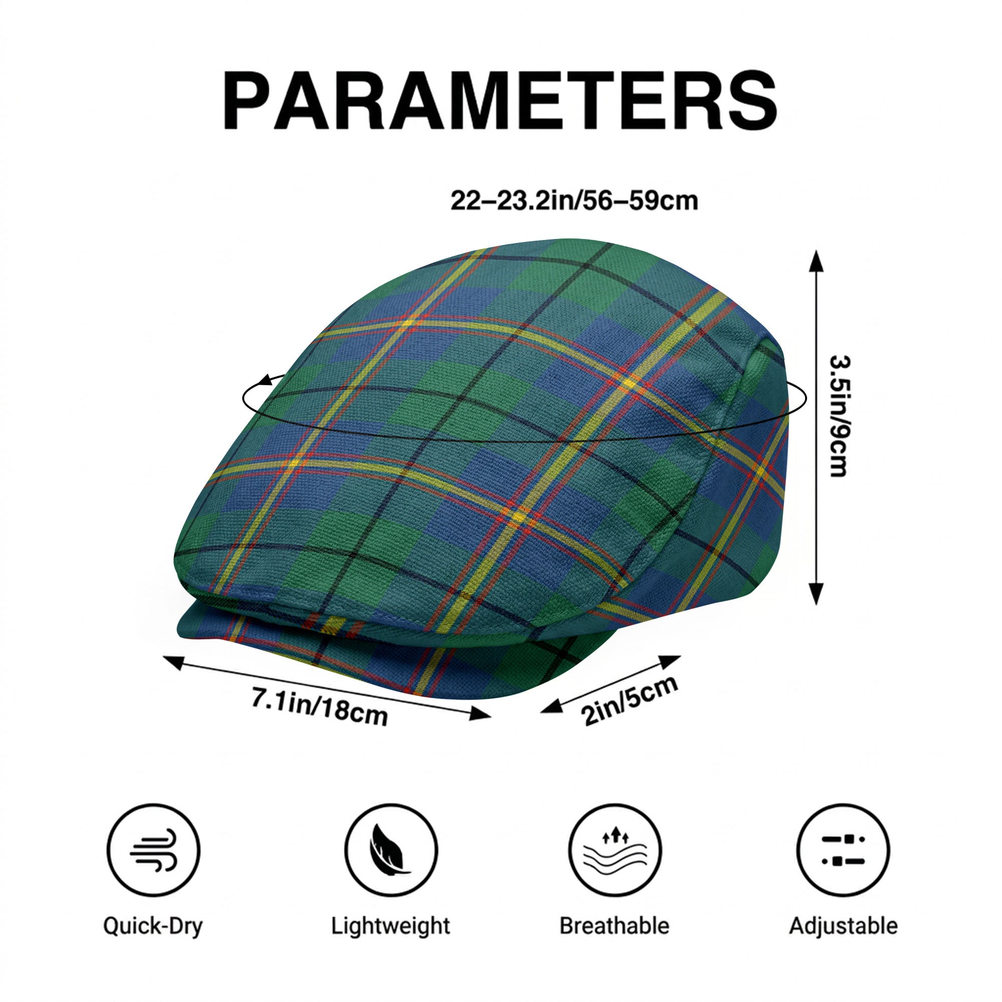 Carmichael Ancient Tartan Flat Caps