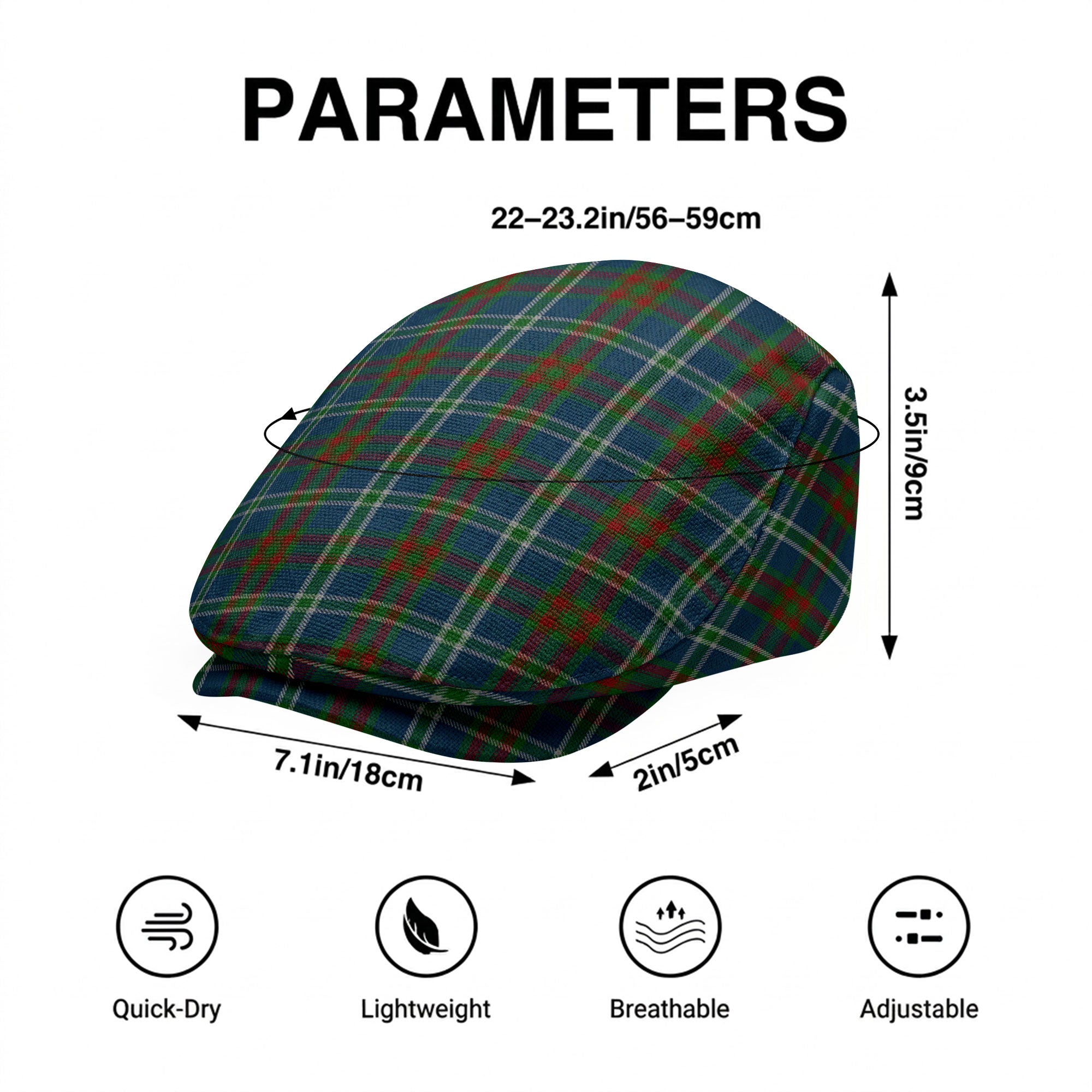 Cathcart Tartan Flat Caps