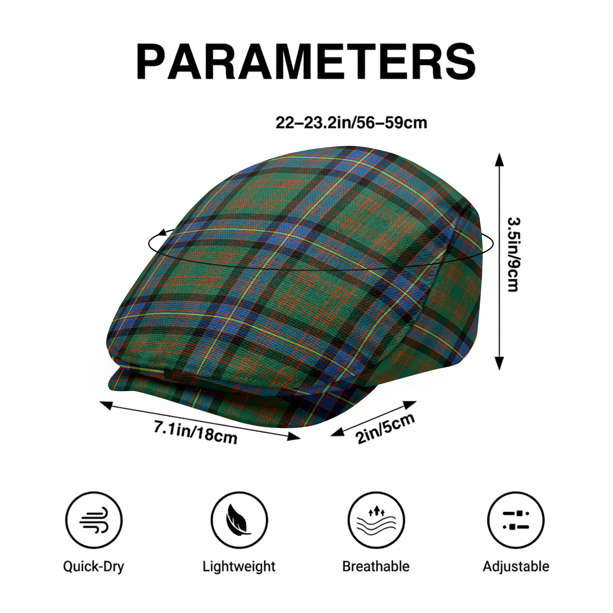 Cochrane Ancient Tartan Flat Caps