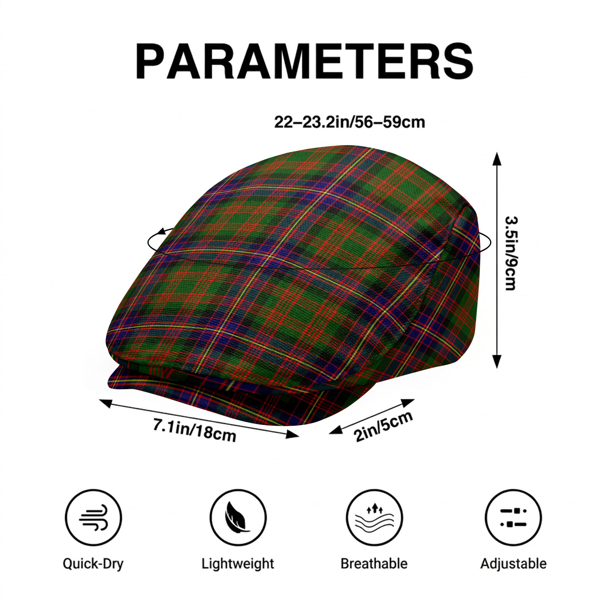 Cochrane Modern Tartan Flat Caps