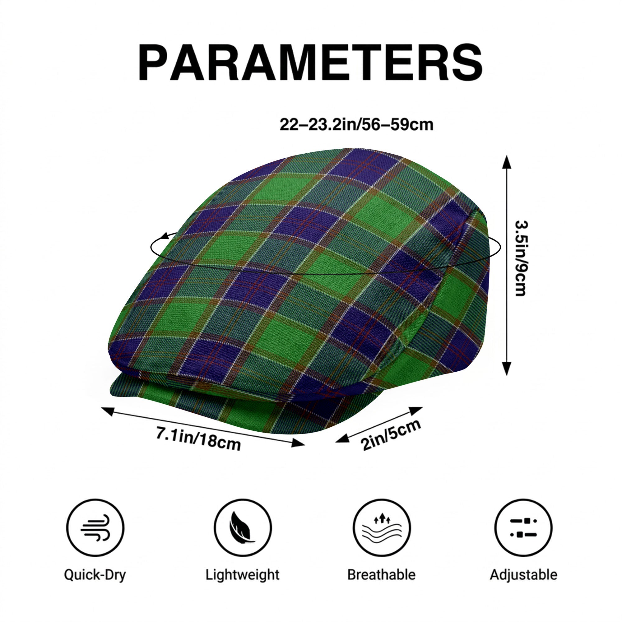 Colville Tartan Flat Caps