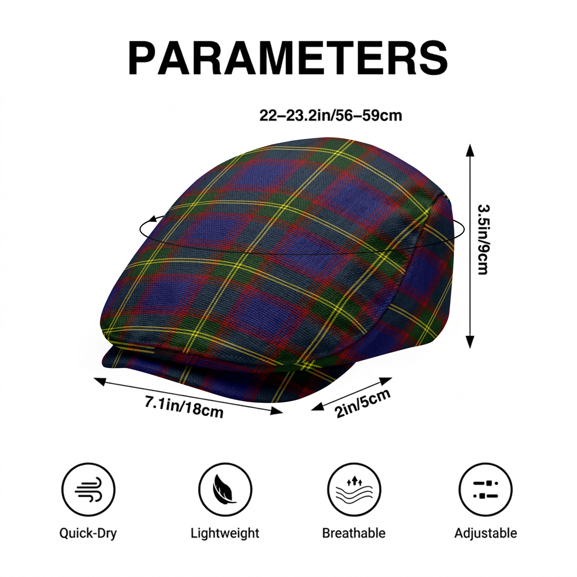 Durie Tartan Flat Caps