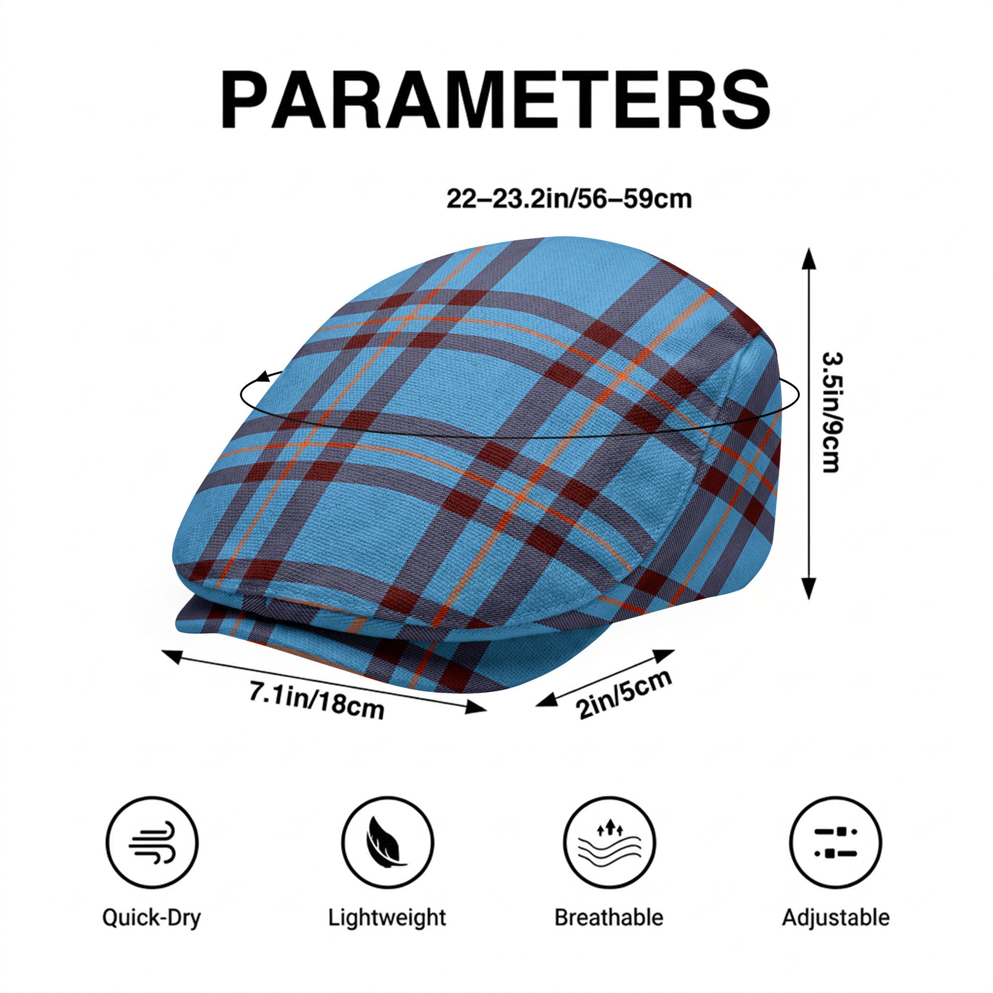 Elliot Ancient Tartan Flat Caps