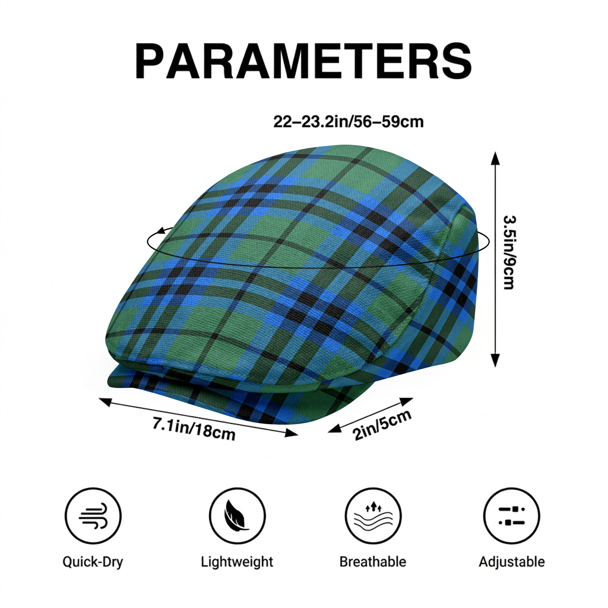 Falconer Tartan Flat Caps
