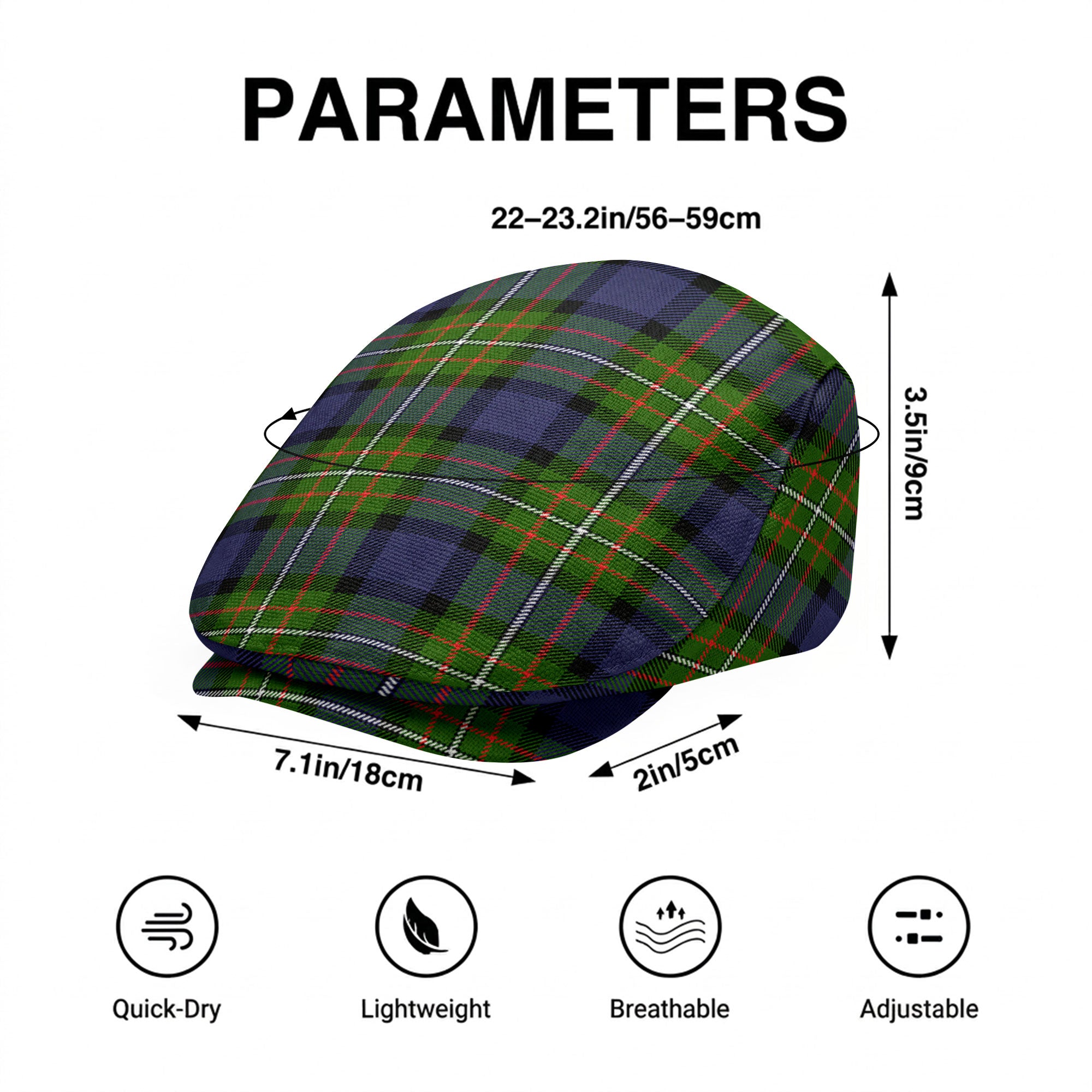 Ferguson Tartan Flat Caps